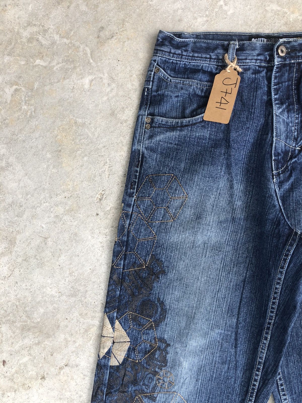 Southpole Vintage Southpole Embroidered Jeans Distressed Jeans Size US 32 / EU 48 - 4 Thumbnail