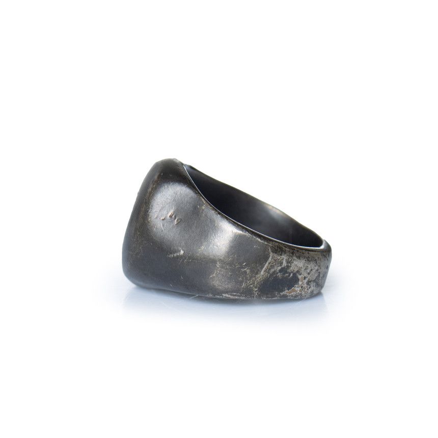 Maison Margiela Maison Margiela, Hematite look ring Size ONE SIZE - 5 Thumbnail