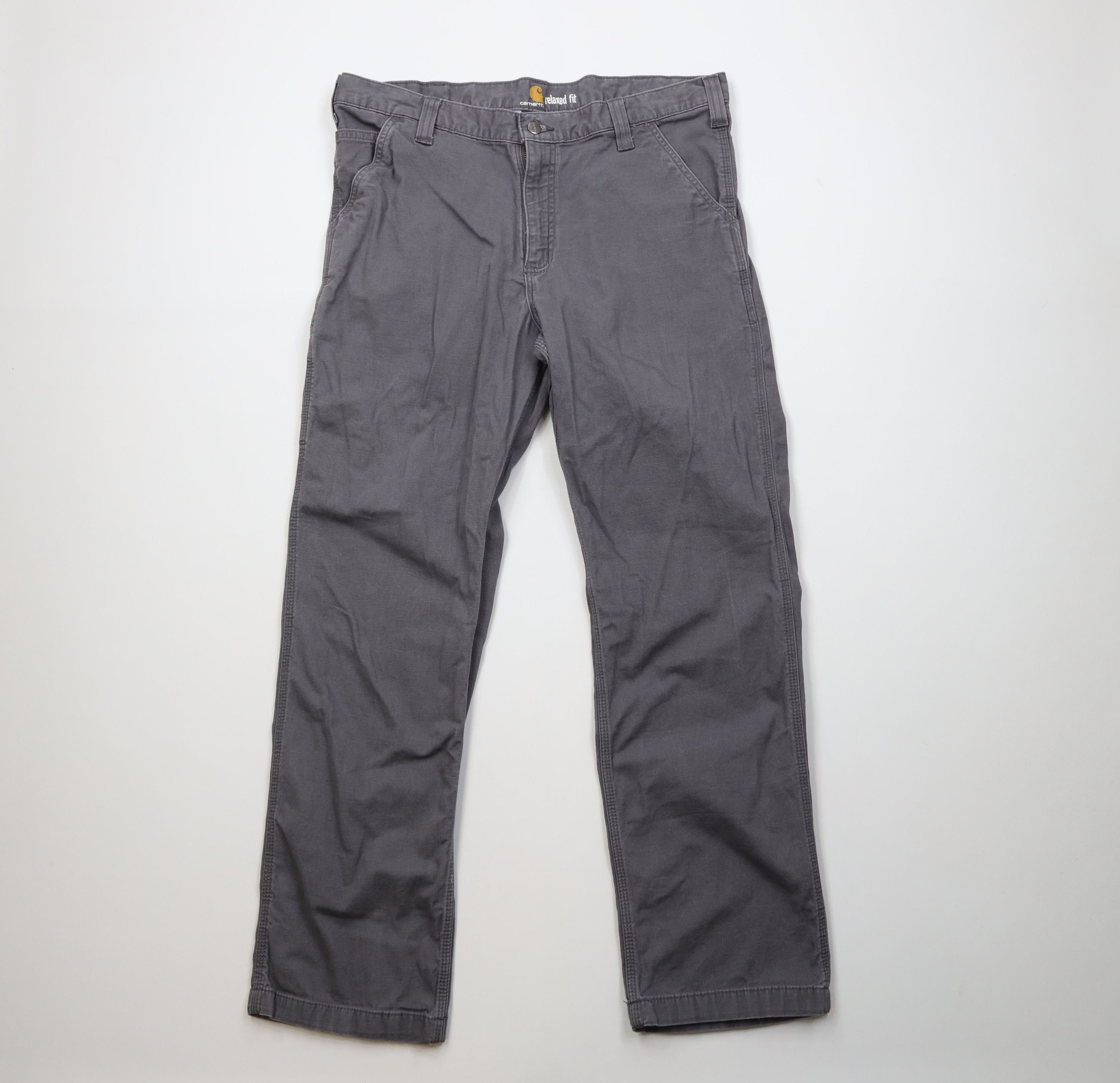 Carhartt Vintage Carhartt Relaxed Fit Canvas Wide Leg Dungaree Pants Size US 36 / EU 52 - 1 Thumbnail