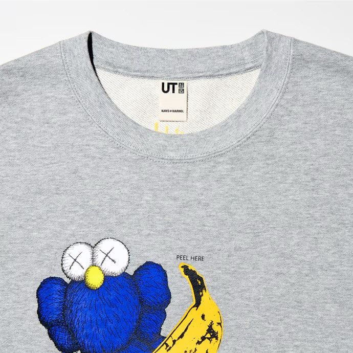 Kaws × Uniqlo Kaws Andy Warhol Uniqlo Grey Sweatshirt XL New DS Hoodie Size US XL / EU 56 / 4 - 3 Thumbnail