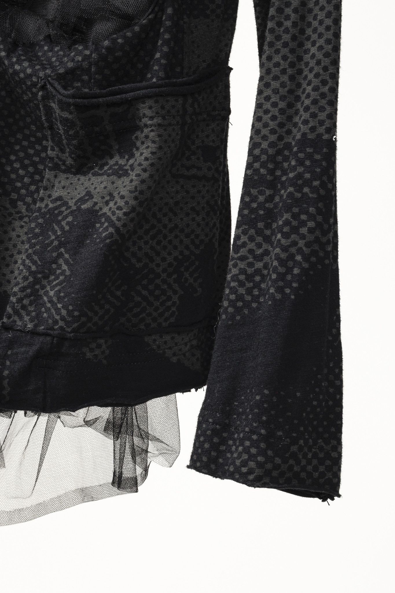 Rundholz Rundholz Black Label Vert Print Halftone Tulle-Ruffle Jacket Size M / US 6-8 / IT 42-44 - 6 Thumbnail
