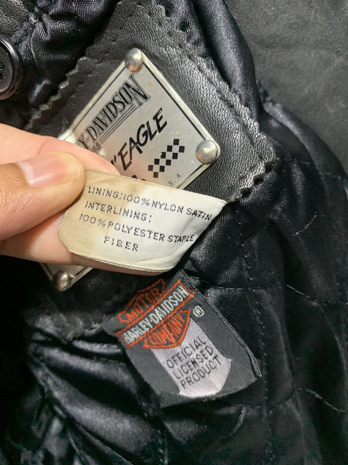 Harley Davidson 🔥VTG H.DAVIDSON BIKERS LEATHER JACKETS Size US L / EU 52-54 / 3 - 11 Thumbnail