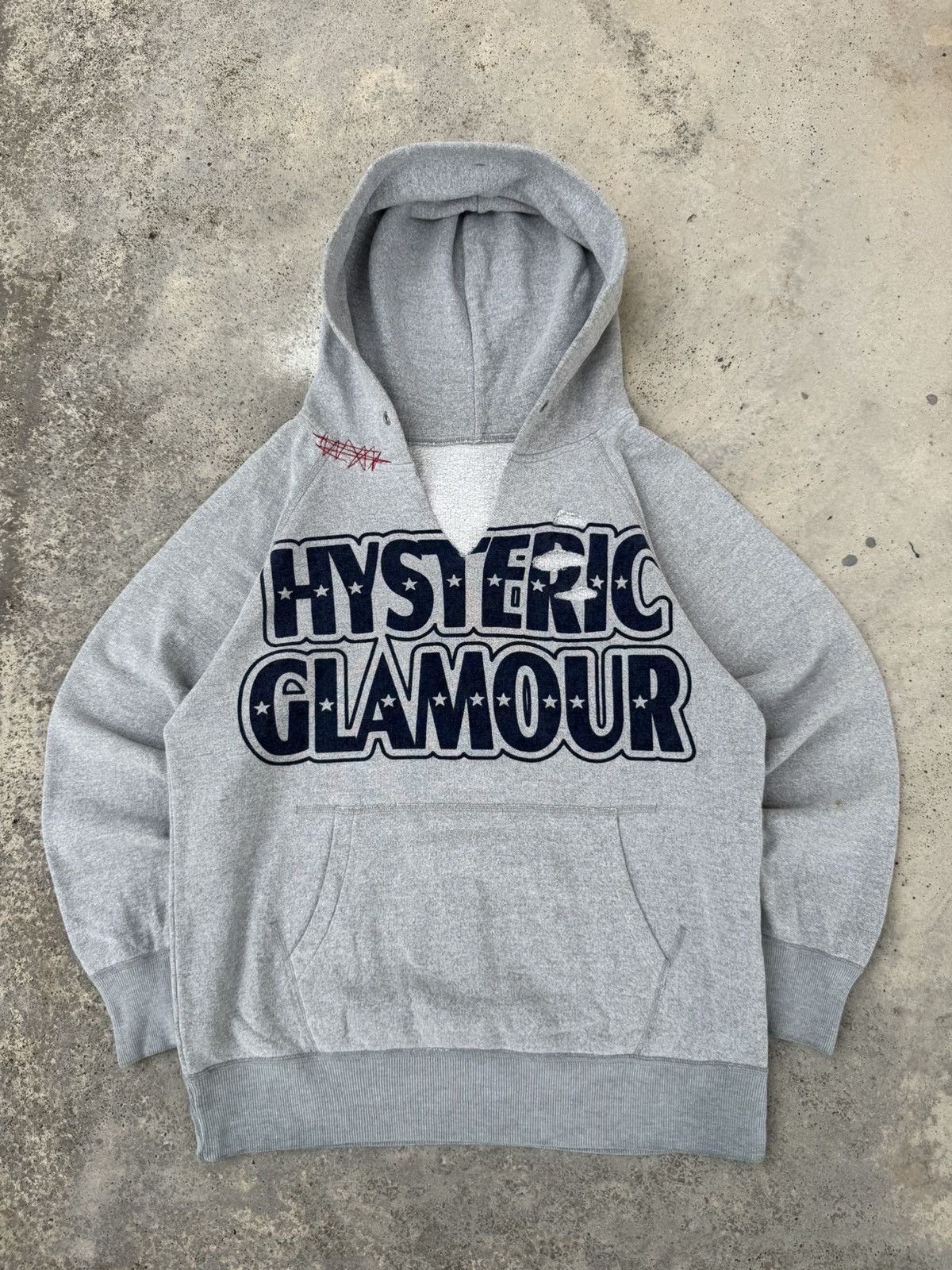 Hysteric Glamour × Vintage Distressed Hysteric Glamour Hard Star Grunge Hoodie Size US S / EU 44-46 / 1 - 1 Thumbnail