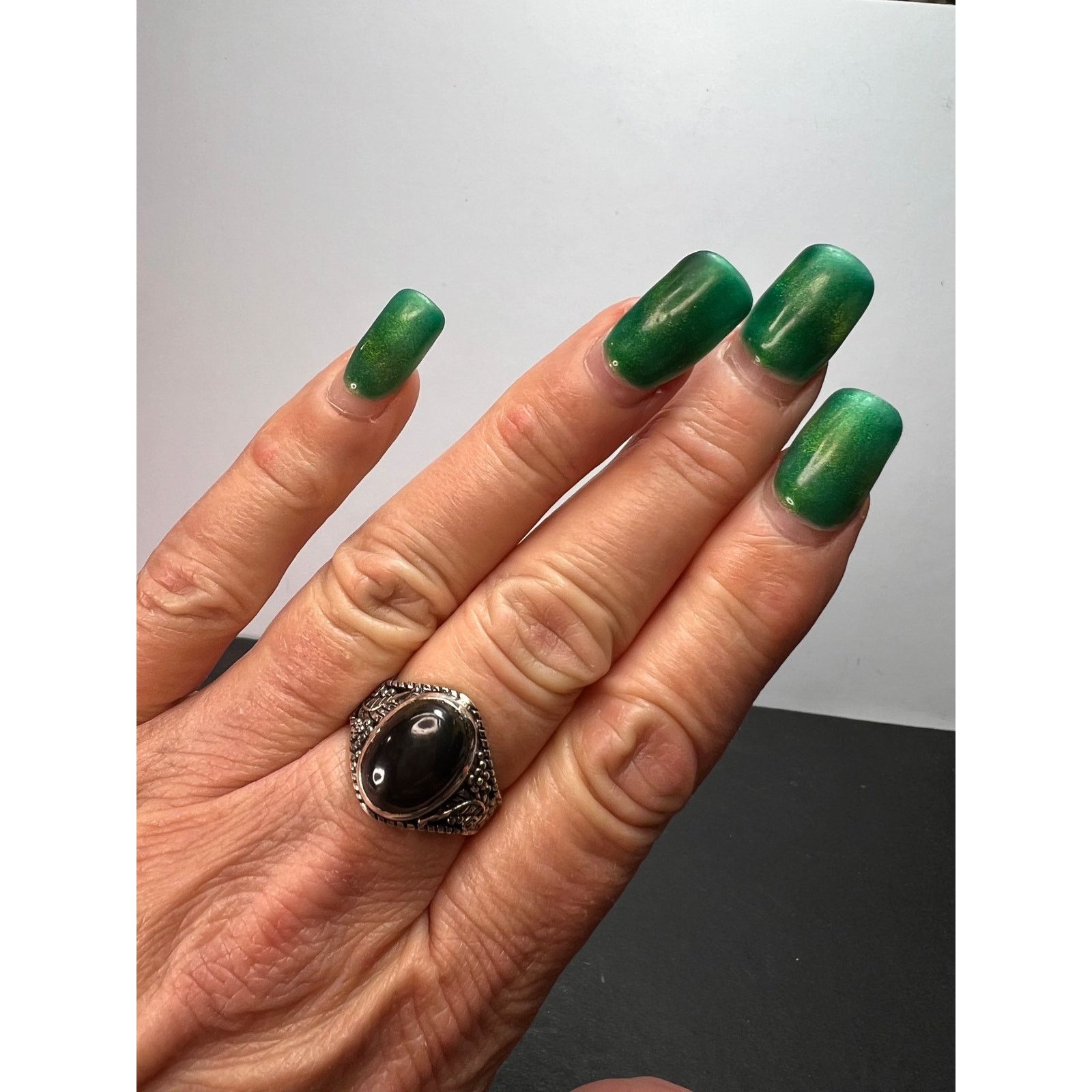 Other Elite shungite in sterling silver size 8 Size ONE SIZE - 7 Thumbnail