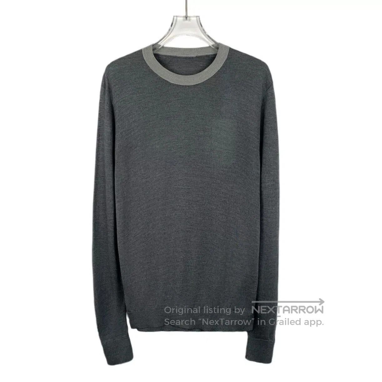 Dolce & Gabbana Dolce&Gabbana Gray Silk Crewneck Sweater. Size US S / EU 44-46 / 1 - 1 Thumbnail