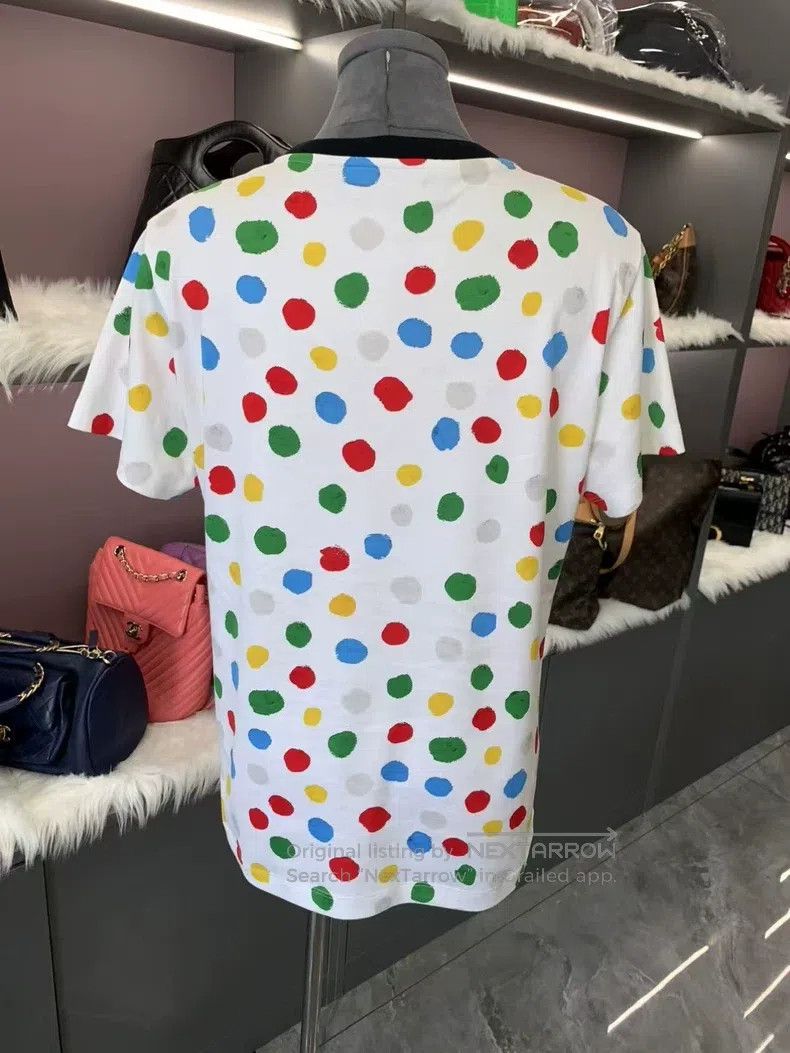 Louis Vuitton Louis Vuitton Yayoi Kusama co-branded polka-dot T-shirt Size US L / EU 52-54 / 3 - 3 Thumbnail