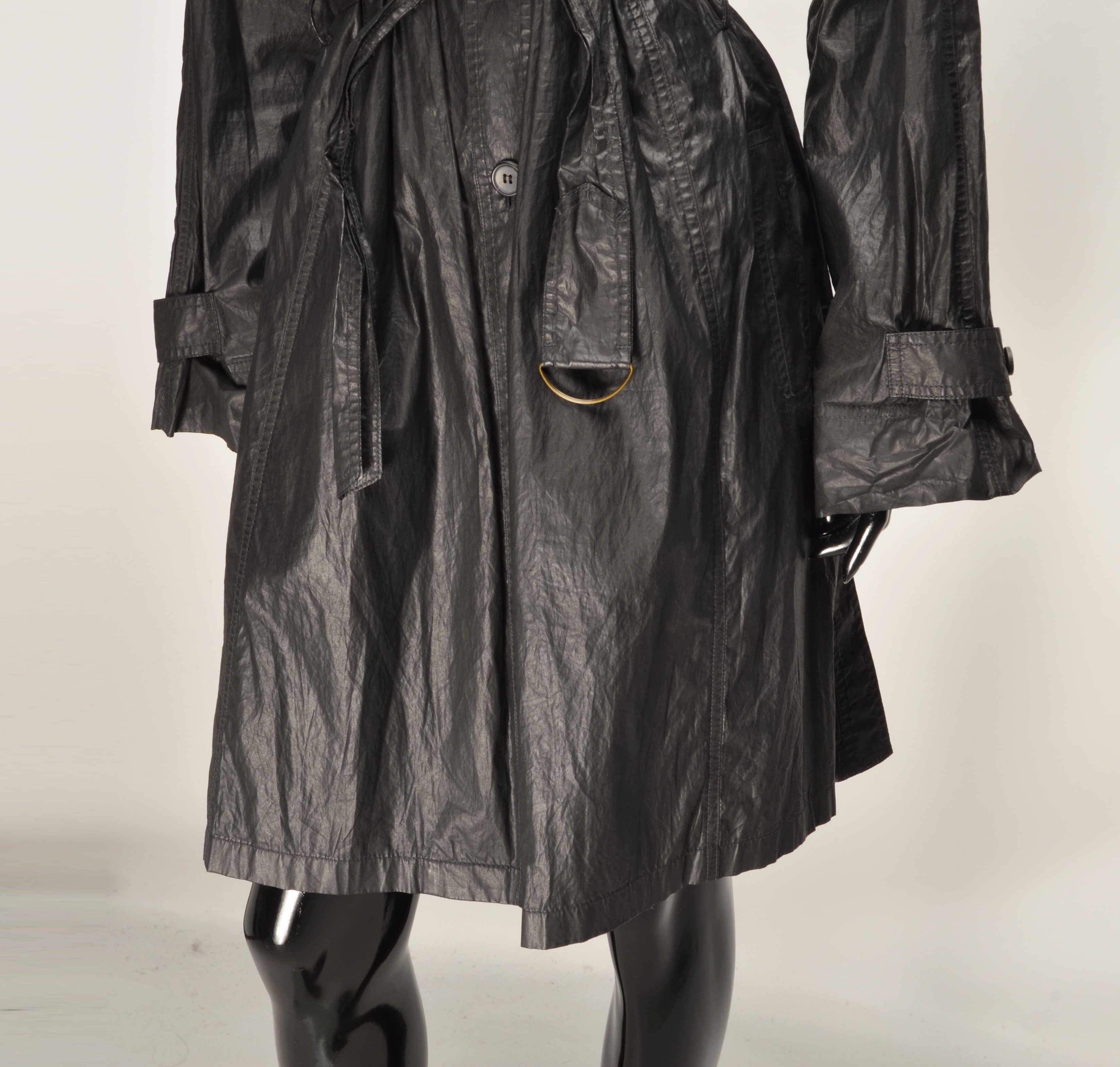 STRENESSE Vintage Strenesse Blue 90's Glam Mob Wife Trench Coat Size M / US 6-8 / IT 42-44 - 3 Thumbnail
