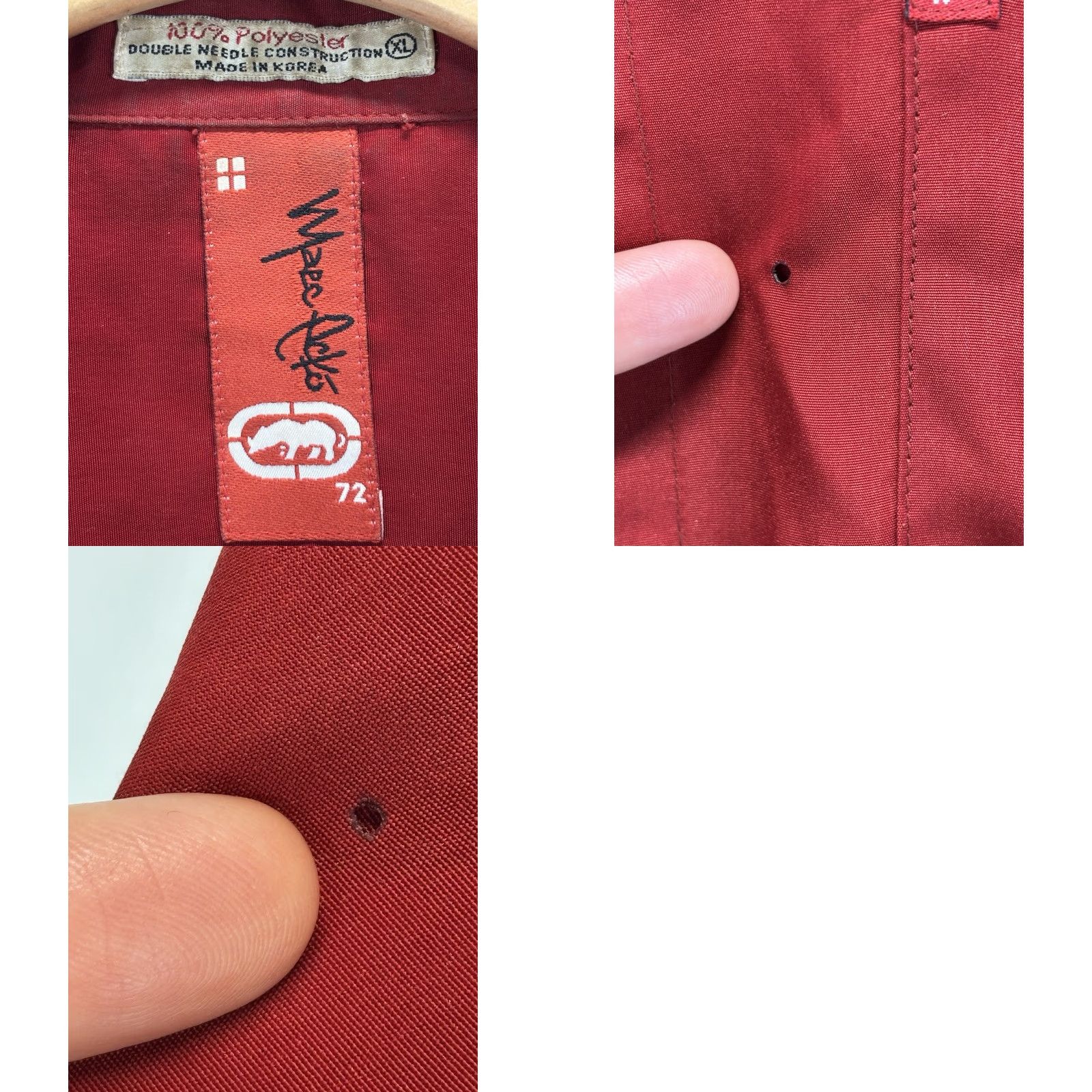 Ecko Unltd. VINTAGE Ecko Unltd Button-Up Shirt XL Mens Red Graphic Print Collar Short Sleeve Rhino Y2K Read Size US XL / EU 56 / 4 - 8 Thumbnail