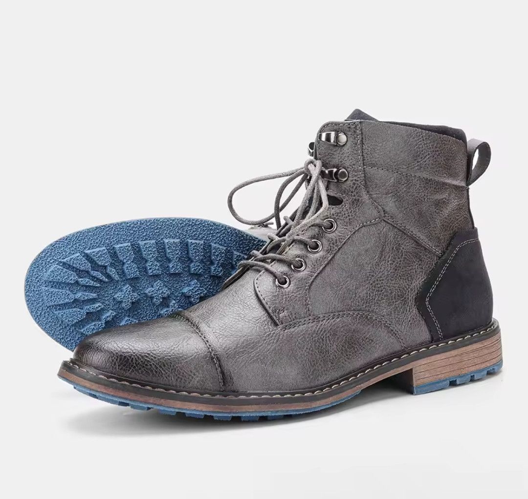 Japanese Brand × Leather × Vintage Vintage Rockers Style Ankle Leather Boots Size US 12 / EU 45 - 7 Thumbnail