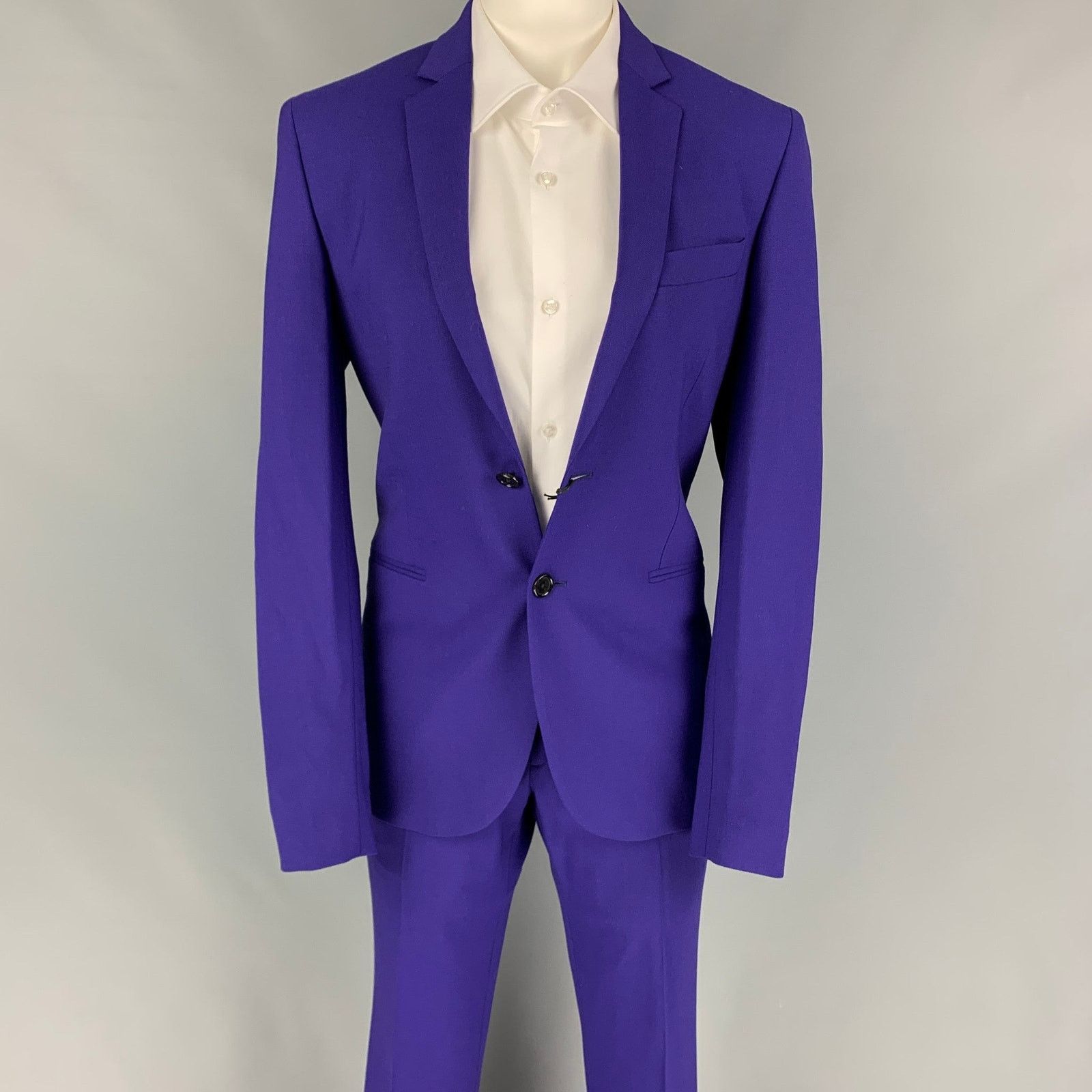 Paul Smith PS by PAUL SMITH Size 36 Purple Wool Notch Lapel Suit Size 36R - 1 Thumbnail