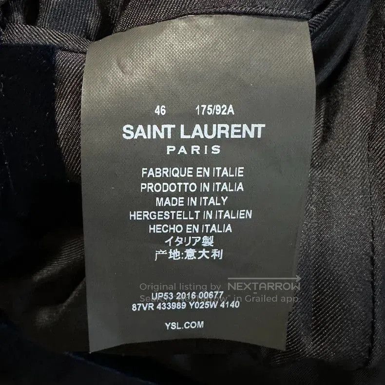 Saint Laurent Paris Saint Laurent Dark Blue Velvet Blazer. Size US M / EU 48-50 / 2 - 4 Thumbnail