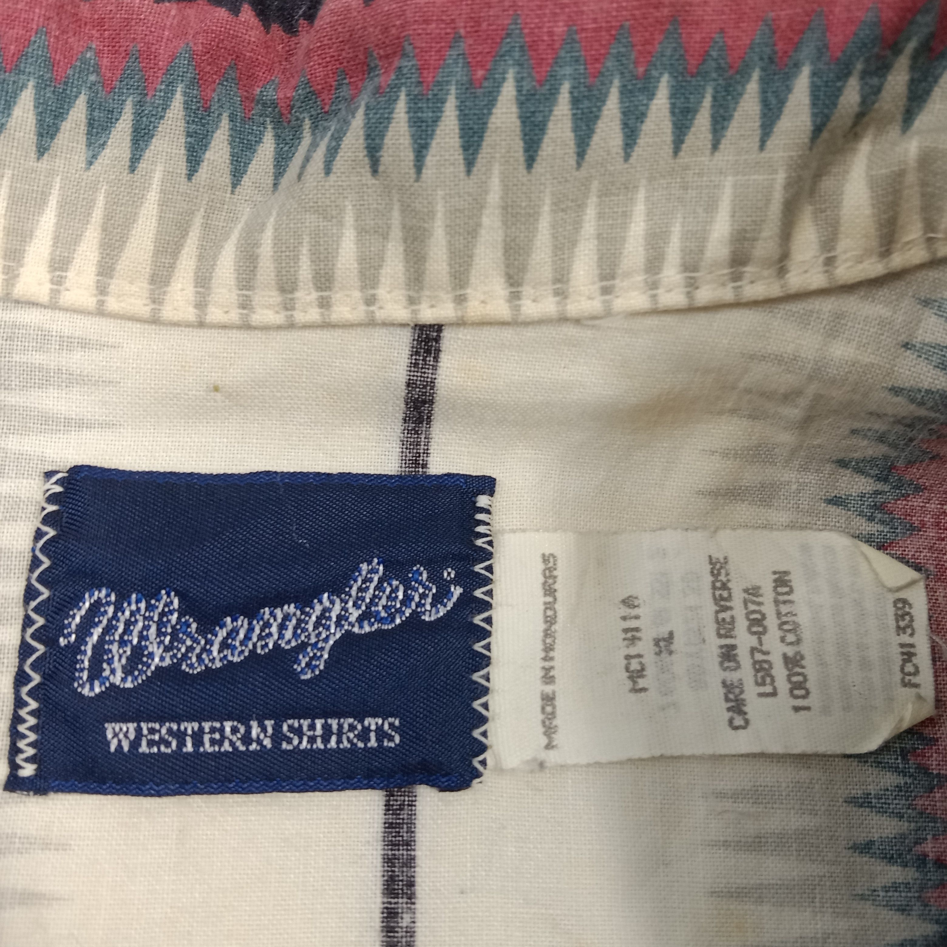 Vintage Wrangler American Retro Style Shirt Button up Size US XXL / EU 58 / 5 - 4 Thumbnail