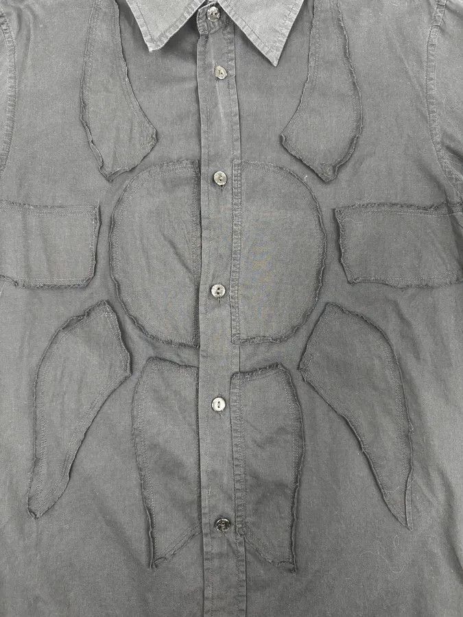 Armani 2000s Armani Navy Sun Embroidered Patch Shirt Size US M / EU 48-50 / 2 - 8 Thumbnail