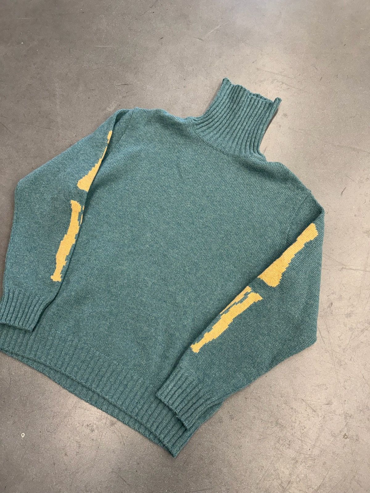 Kapital Kapital 5G Wool Bone Crewneck Sweater Saxophone Size 3/ Size US L / EU 52-54 / 3 - 6 Thumbnail