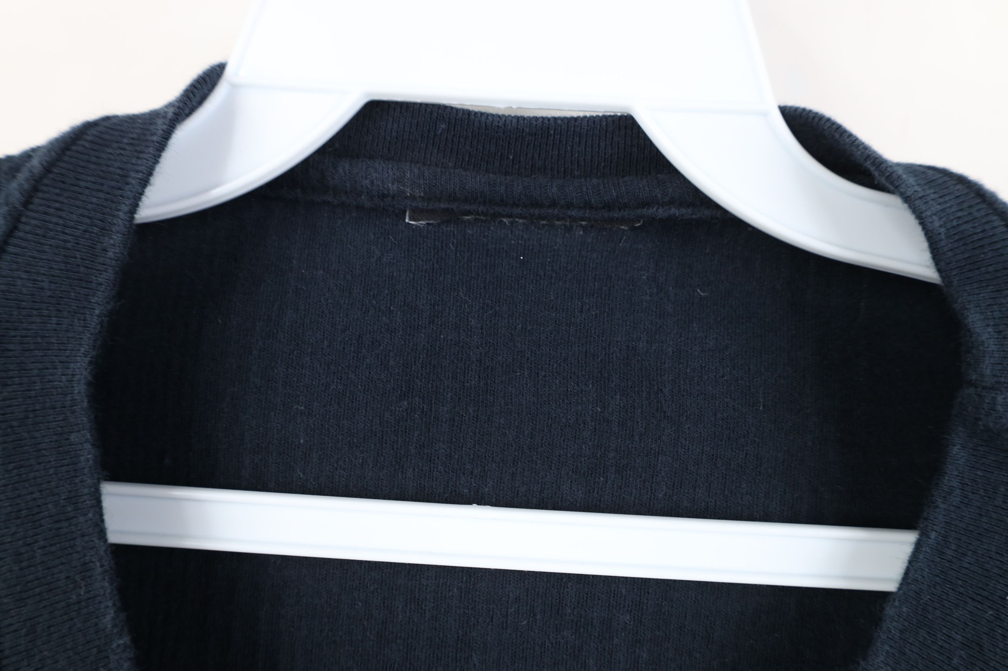 Vintage Vintage 90s Streetwear Cotton Ribbed Knit T-Shirt Navy Blue Size US XL / EU 56 / 4 - 4 Thumbnail