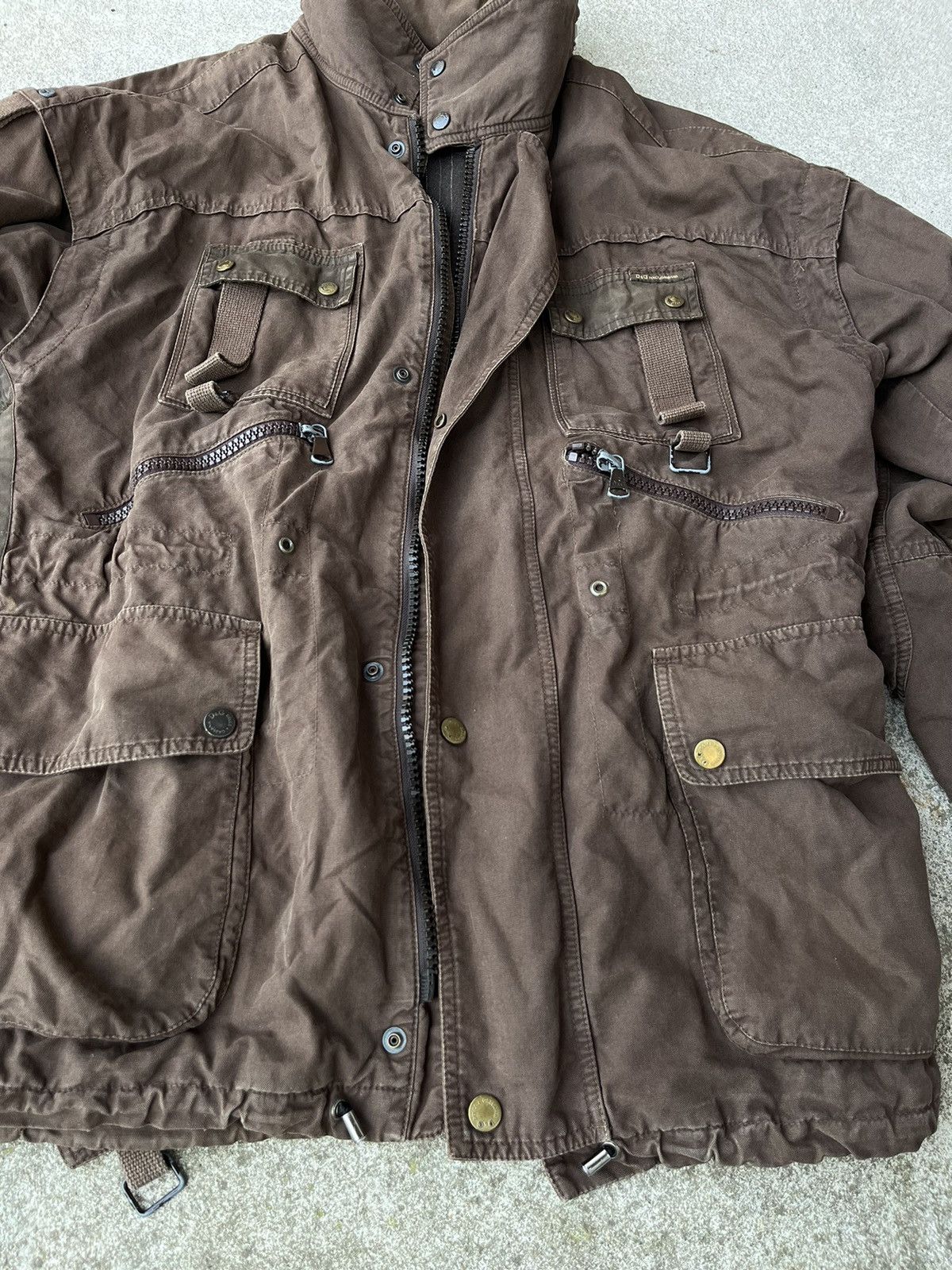 Dolce & Gabbana Dolce & Gabbana 2004 Cargo Military Jacket Size US XL / EU 56 / 4 - 3 Thumbnail