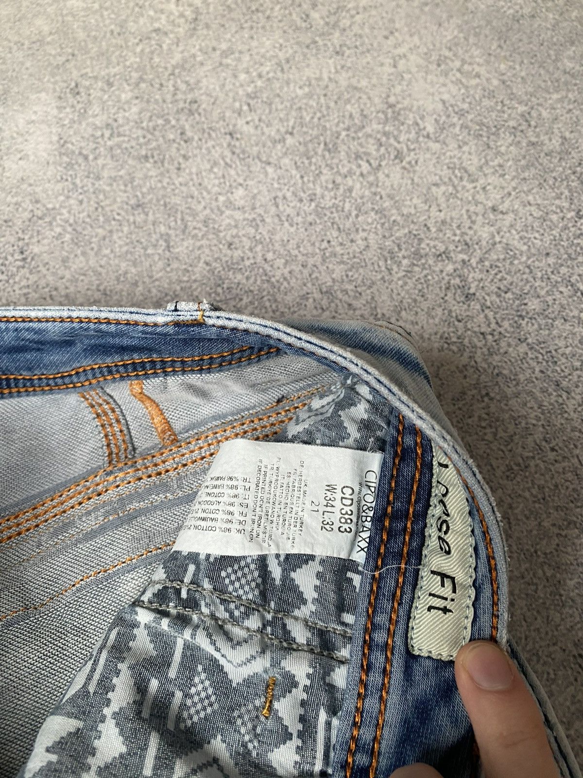 Japanese Brand × Vintage Vintage Cipo&baxx Archival Denim Japanese Style Pants Size US 34 / EU 50 - 10 Thumbnail