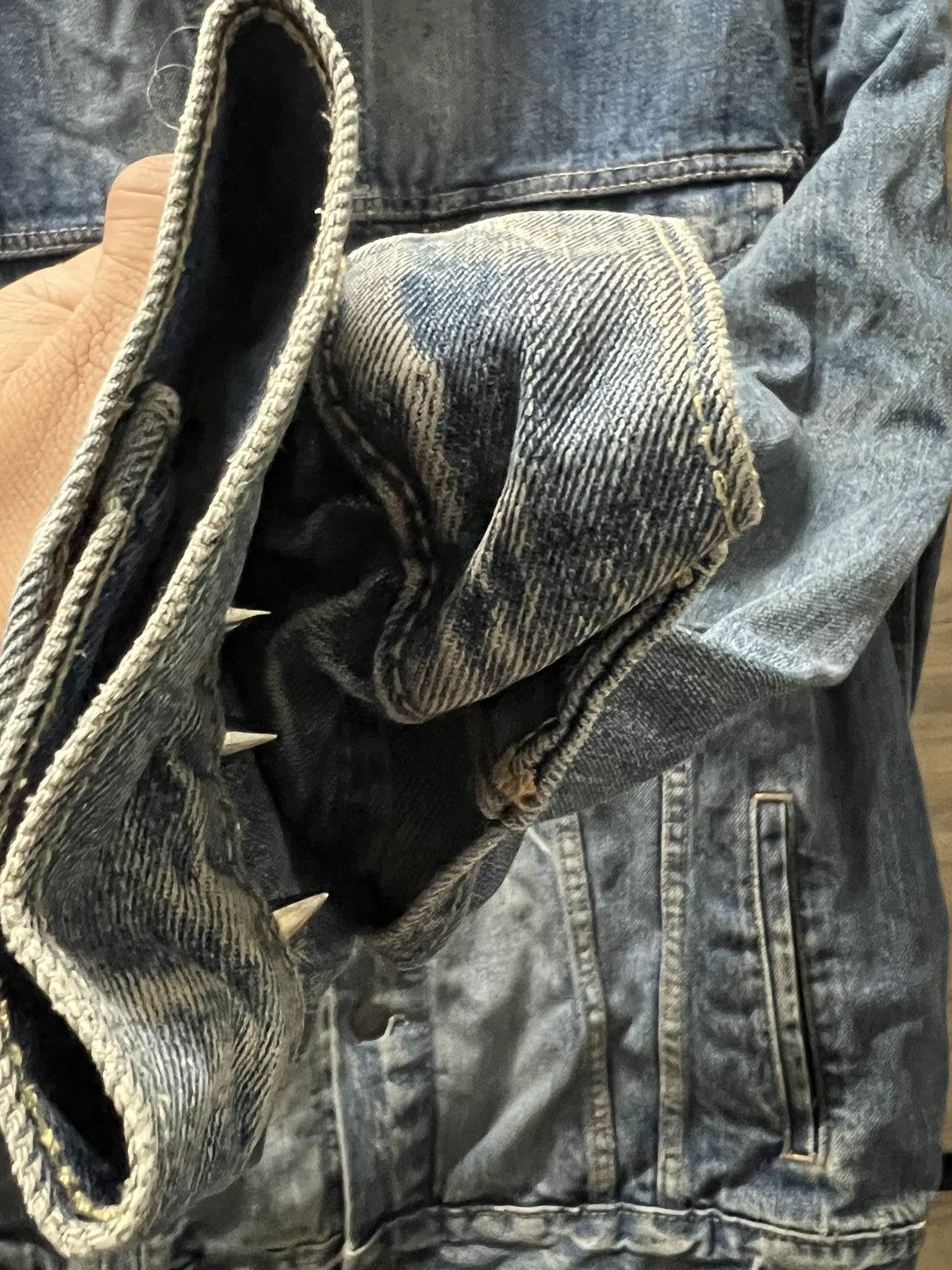 Levi's × Levi's Vintage Clothing × Punk and Yo Levi's vintage trucker denim with spikes punk rock Size US XL / EU 56 / 4 - 6 Thumbnail