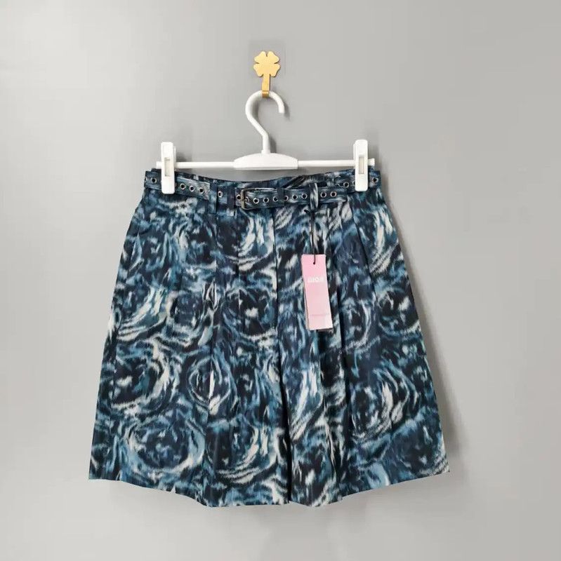 Dior Dior Blue Printed Women's Shorts 0089 Size 23" - 1 Thumbnail