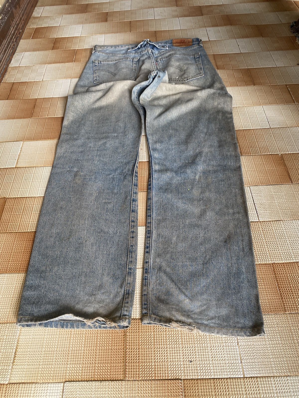 Levi's Vintage Clothing × Vintage Vintage levi’s big E buckle back denim Size US 31 - 3 Thumbnail