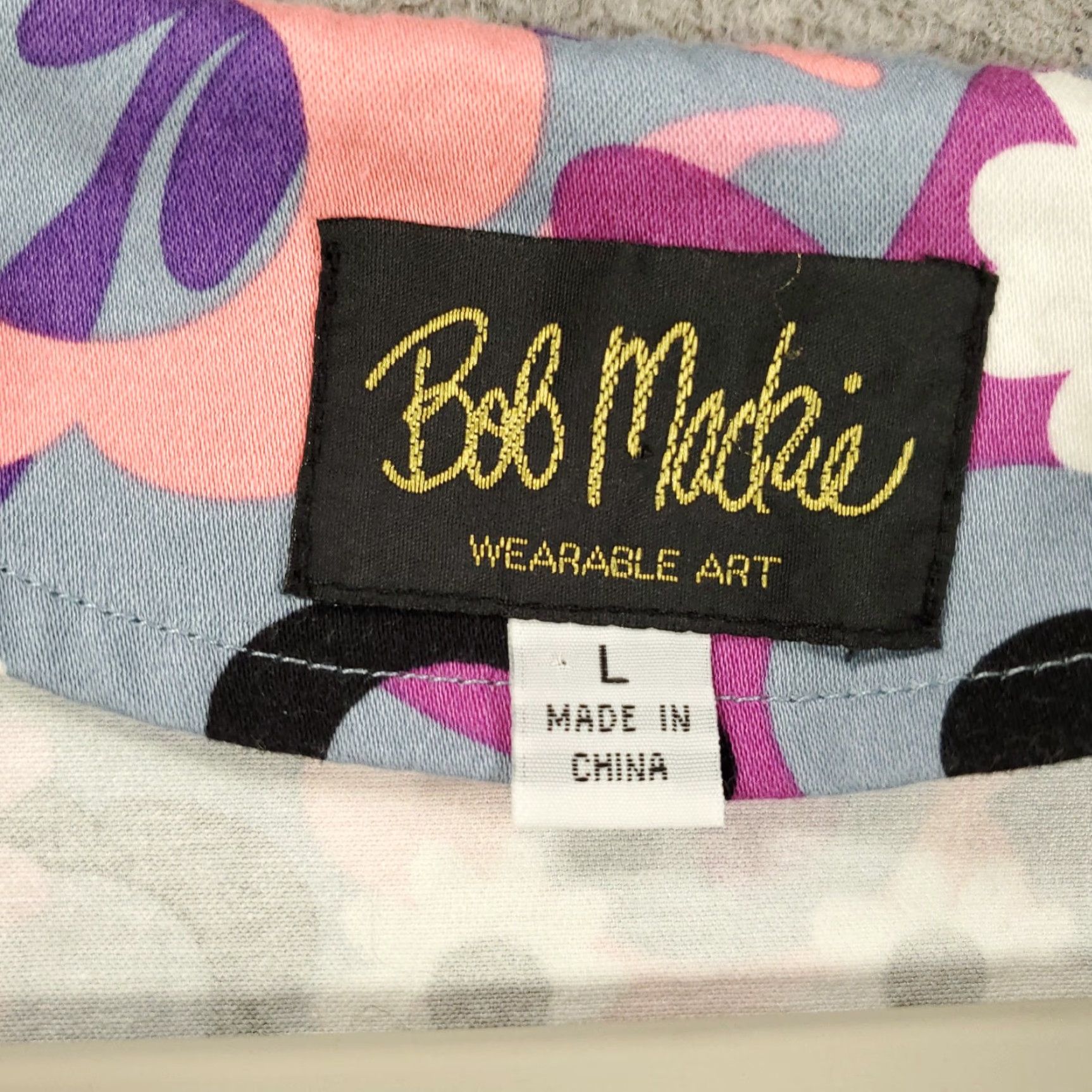 Bob Mackie VINTAGE Mackie Bob Wearable Art Cardigan Jacket Womens Large Purple Floral Zip Up Size L / US 10 / IT 46 - 4 Thumbnail