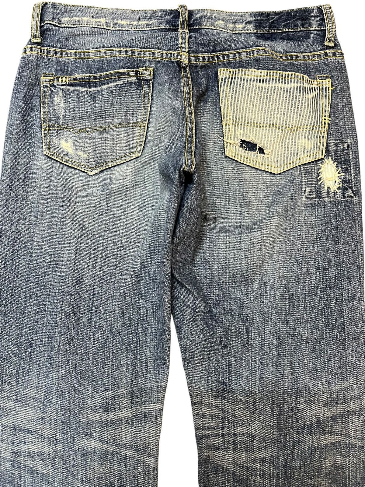 Beauty Beast × Japanese Brand Vintage Japanese Brand Patches Distressed Denim Size US 33 - 6 Thumbnail