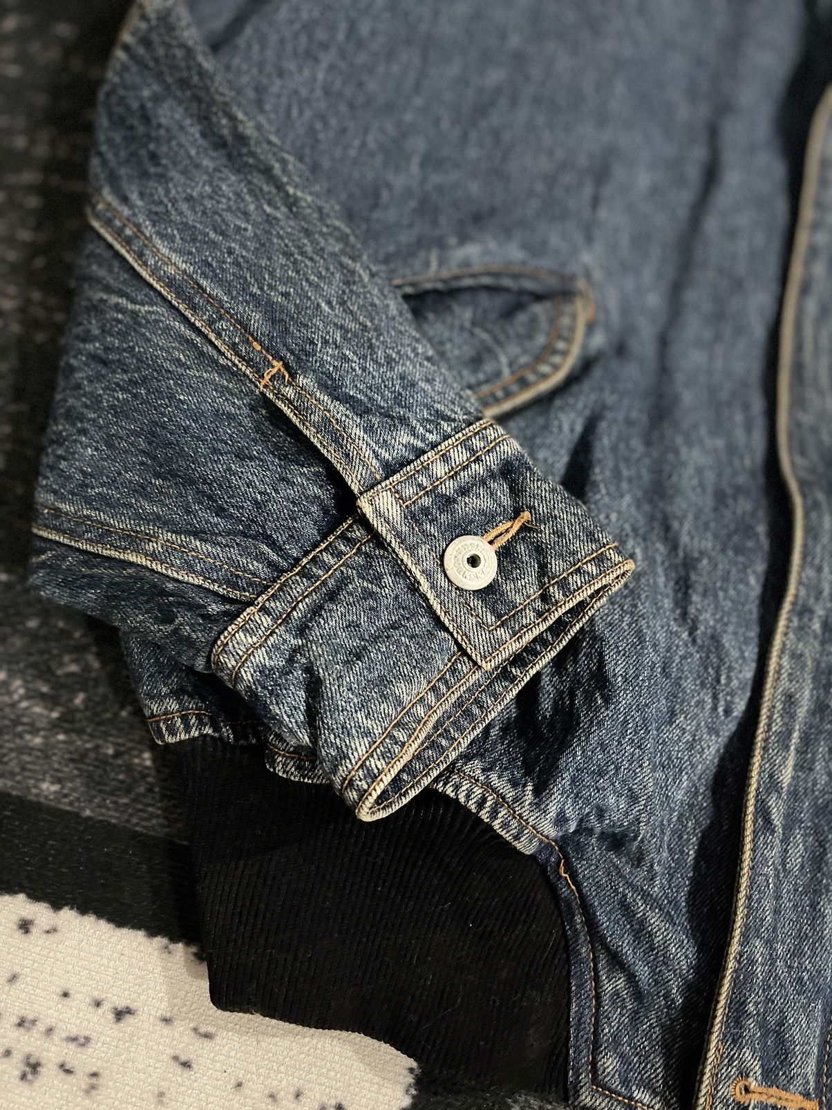 Japanese Brand × Kensho Abe Vintage Kensho Abe Denim Bomber Jacket Size US XL / EU 56 / 4 - 11 Thumbnail