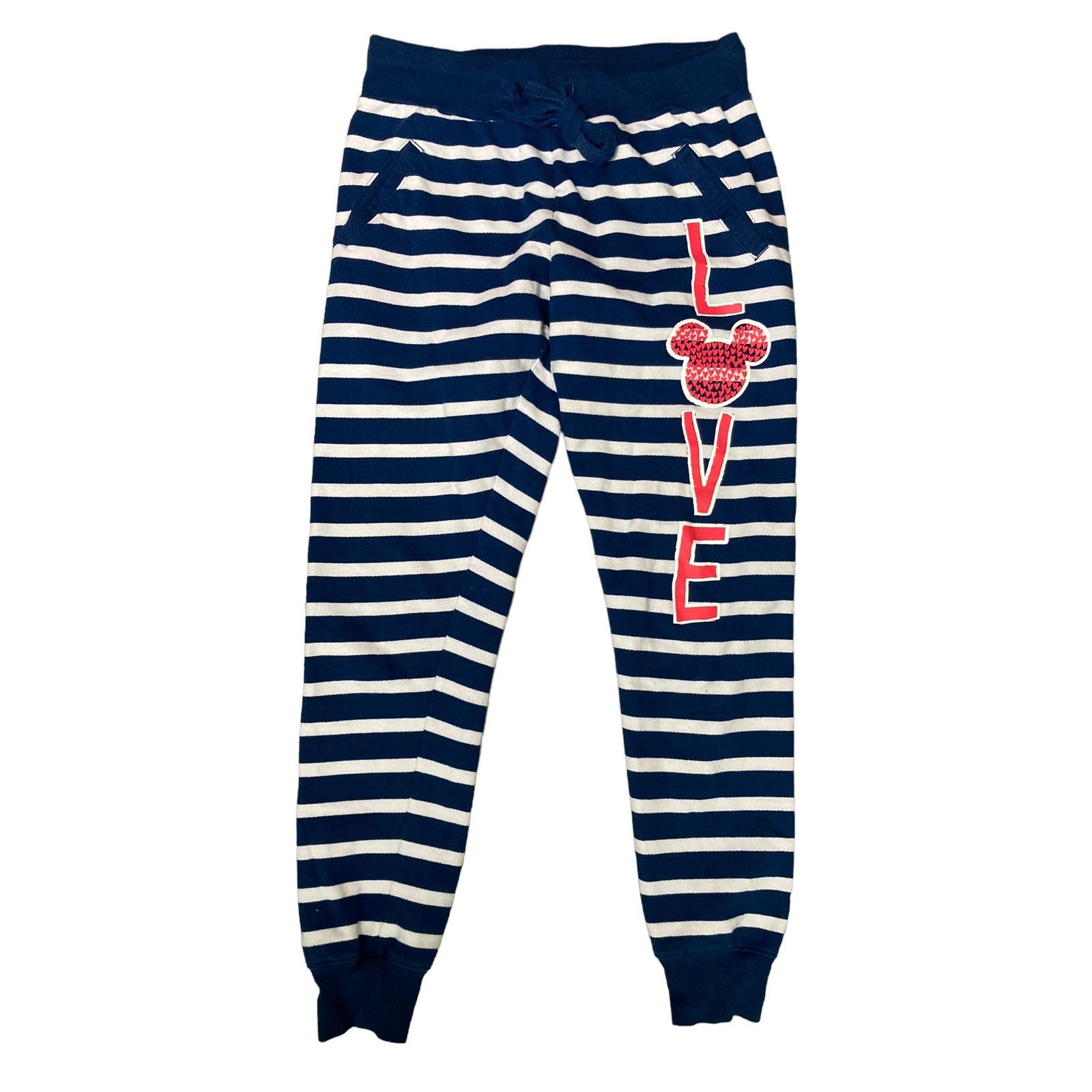 Disney Disney Parks Striped Pajama Pants Womens S Blue Minnie Mouse Size S / US 4 / IT 40 - 1 Thumbnail
