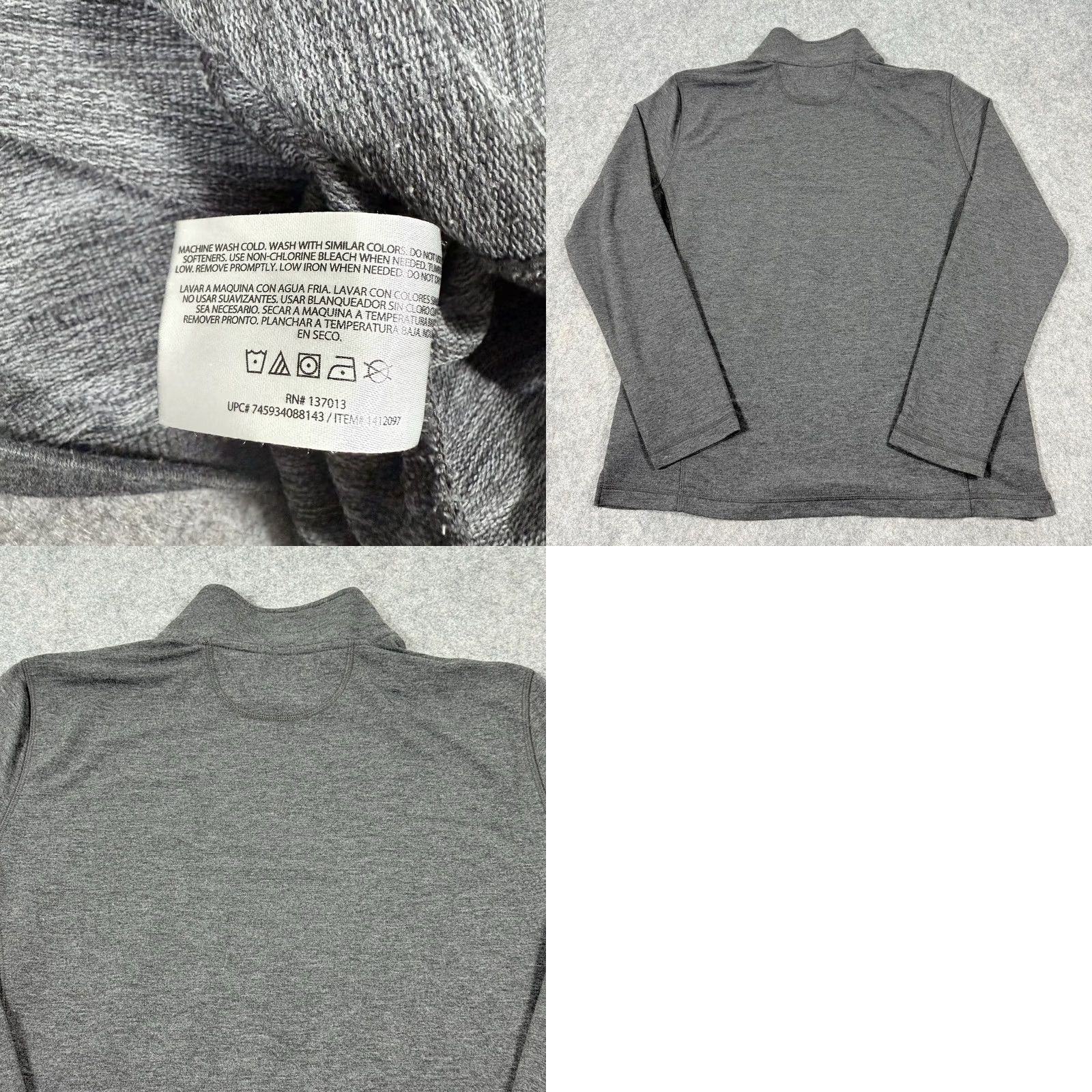 Orvis Orvis Sweater 1/4 Zip Lightweight Mock-Neck Long Sleeves Men's Medium Gray Size US M / EU 48-50 / 2 - 11 Thumbnail
