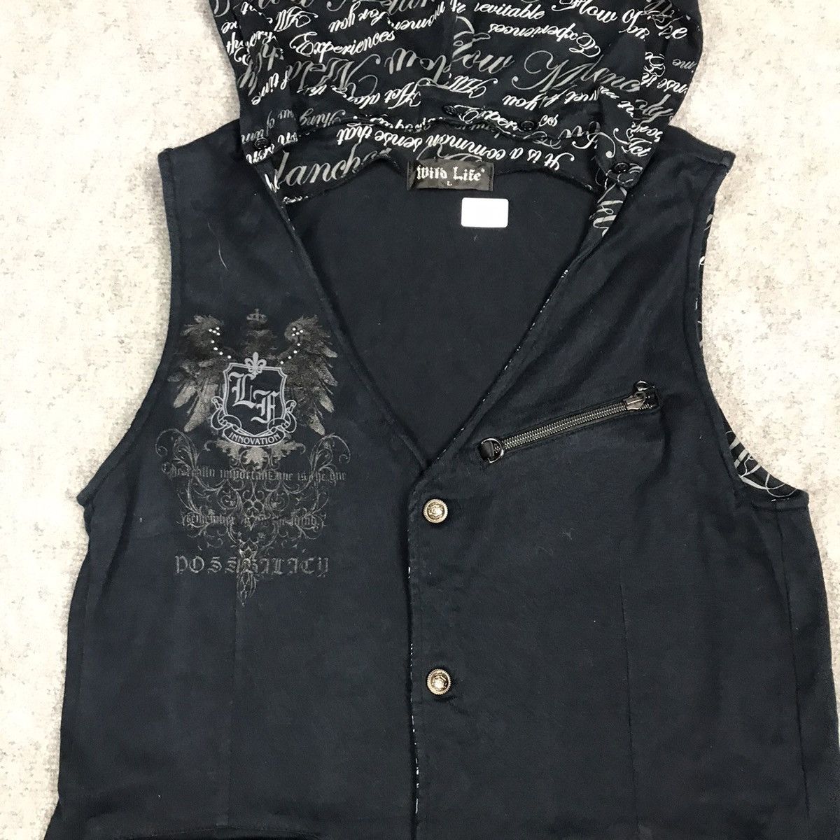 Japanese Brand × Vintage MILD LIFE VEST HOODIES PUNK STYLE Size US S / EU 44-46 / 1 - 3 Thumbnail