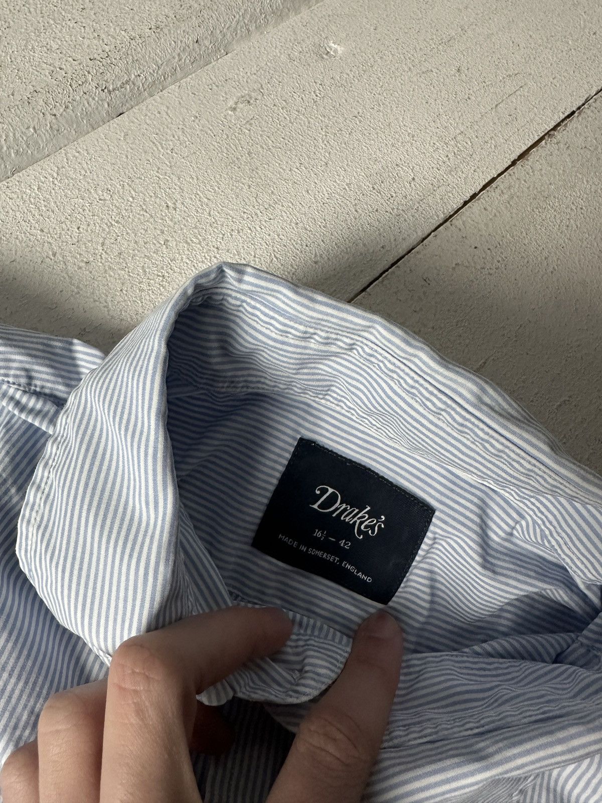 Drake's 🚨 DRAKE’S LUXURY SHIRT BUTTON OLD MONEY STRIPED LUXURY Size US M / EU 48-50 / 2 - 9 Thumbnail