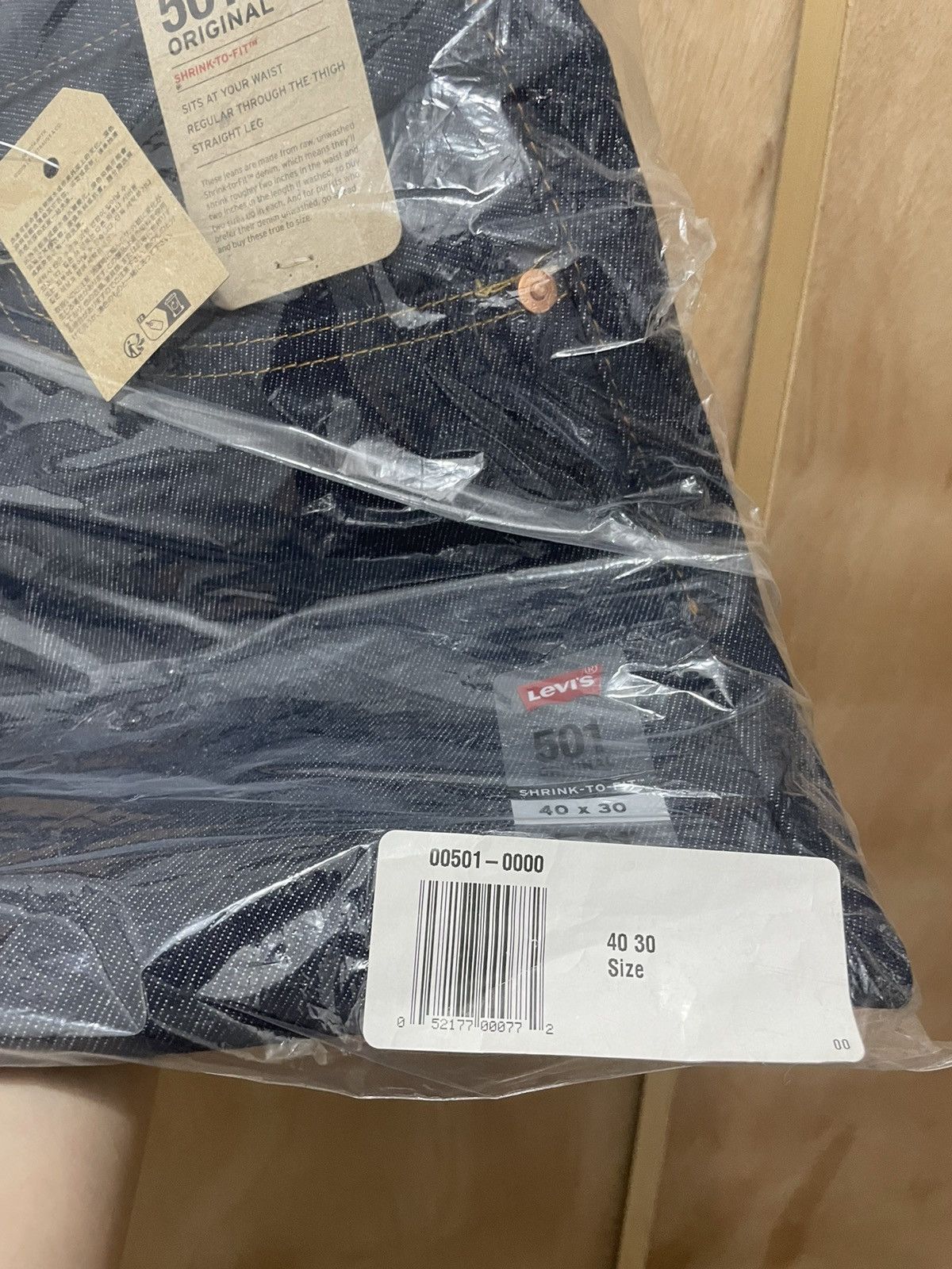 Levi's LEVIS 501 Original Shrink To Fit Jeans Men's Sz 40 X 30 Size US 30 / EU 46 - 2 Thumbnail