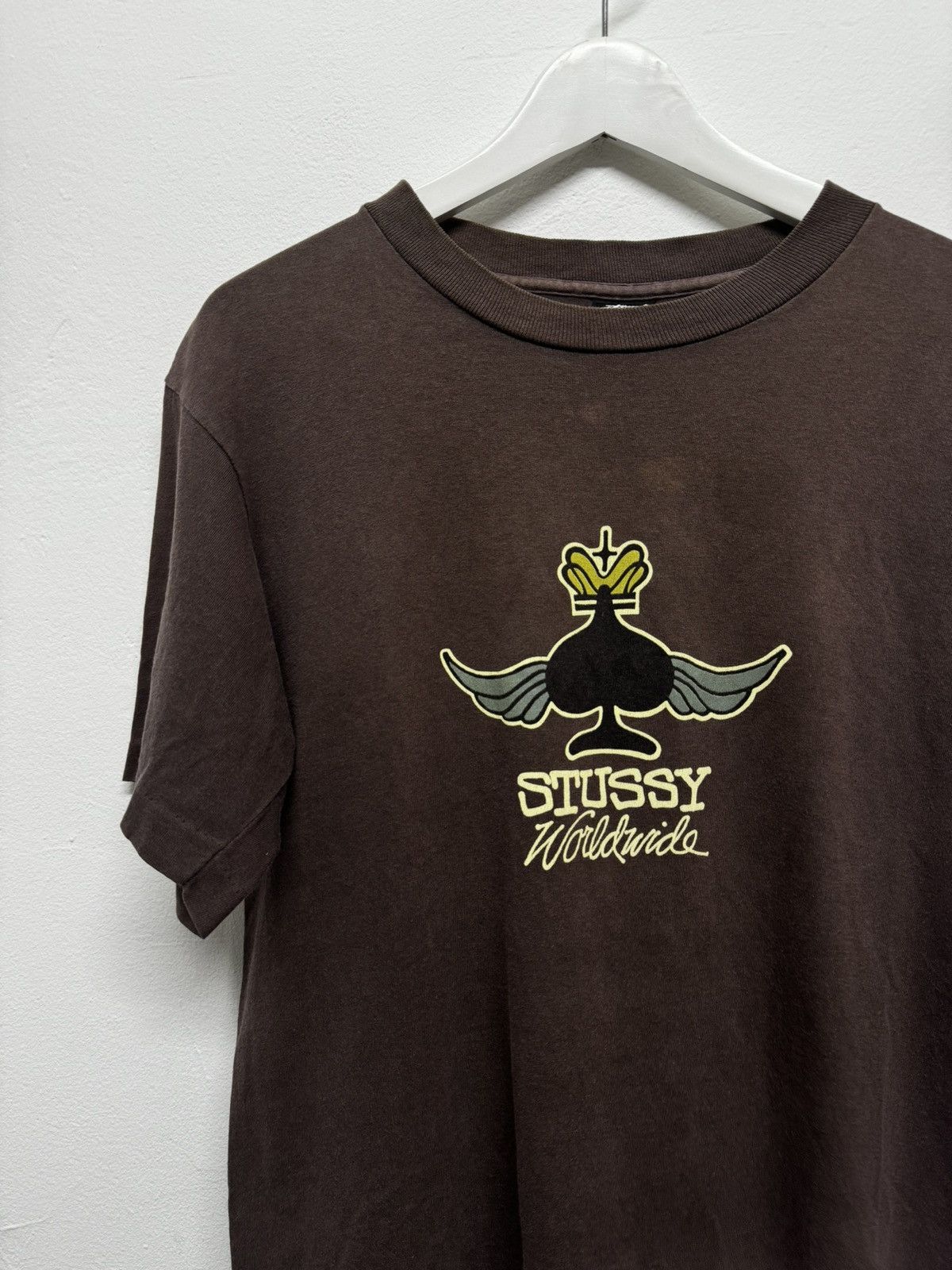 Vintage Vintage 80s Stussy Worldwide Spade ♠️ Size US M / EU 48-50 / 2 - 1 Thumbnail