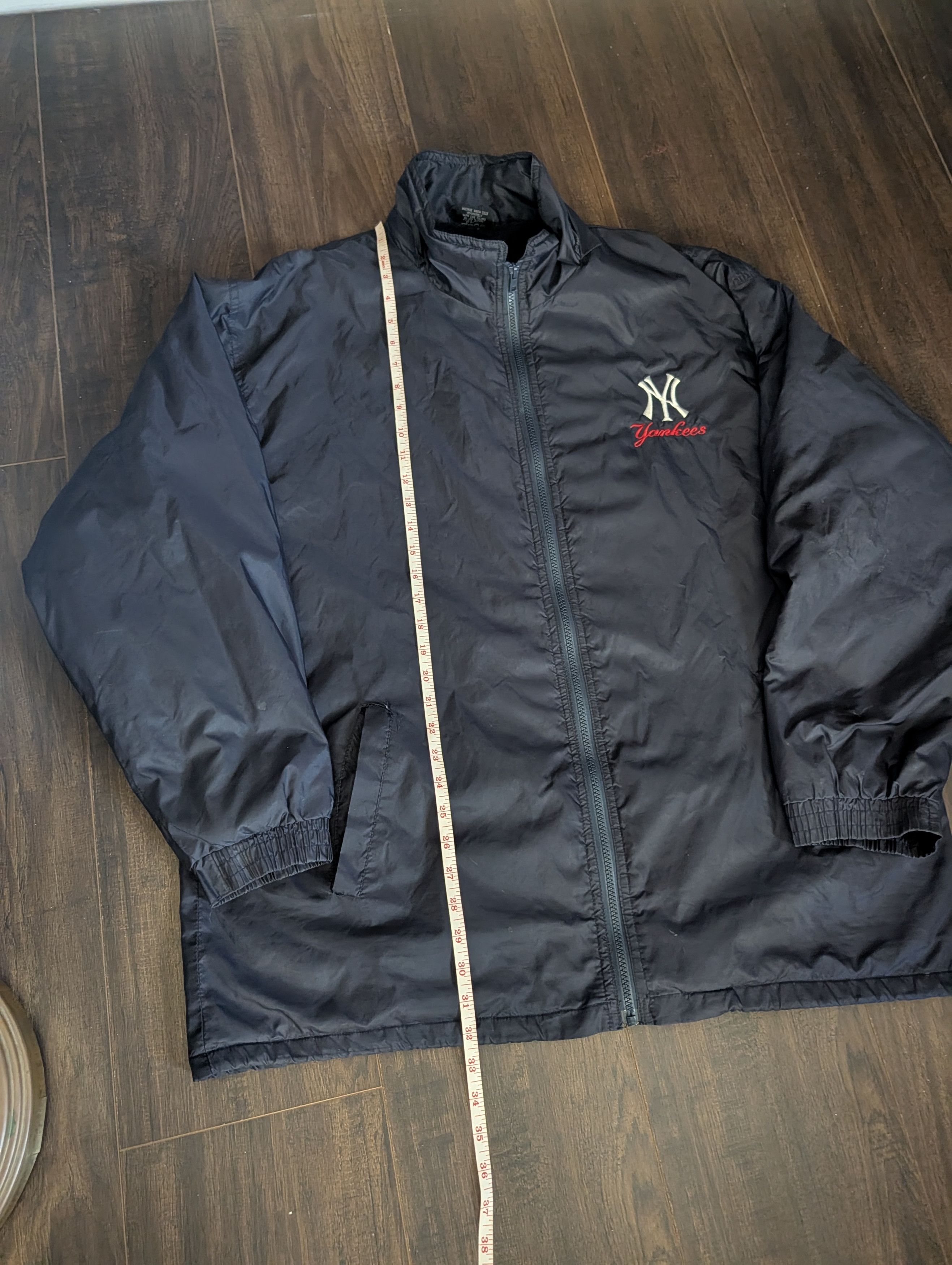 Adidas VTG New York Yankees fleece lined zip-up jacket XXL Size US XXL / EU 58 / 5 - 16 Thumbnail