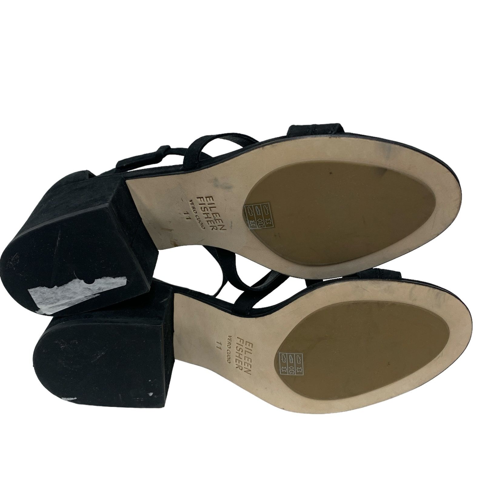 Eileen Fisher Eileen Fisher Womens Size 11 Jazzy Black Heel Sandals Size US 11 / IT 41 - 7 Thumbnail
