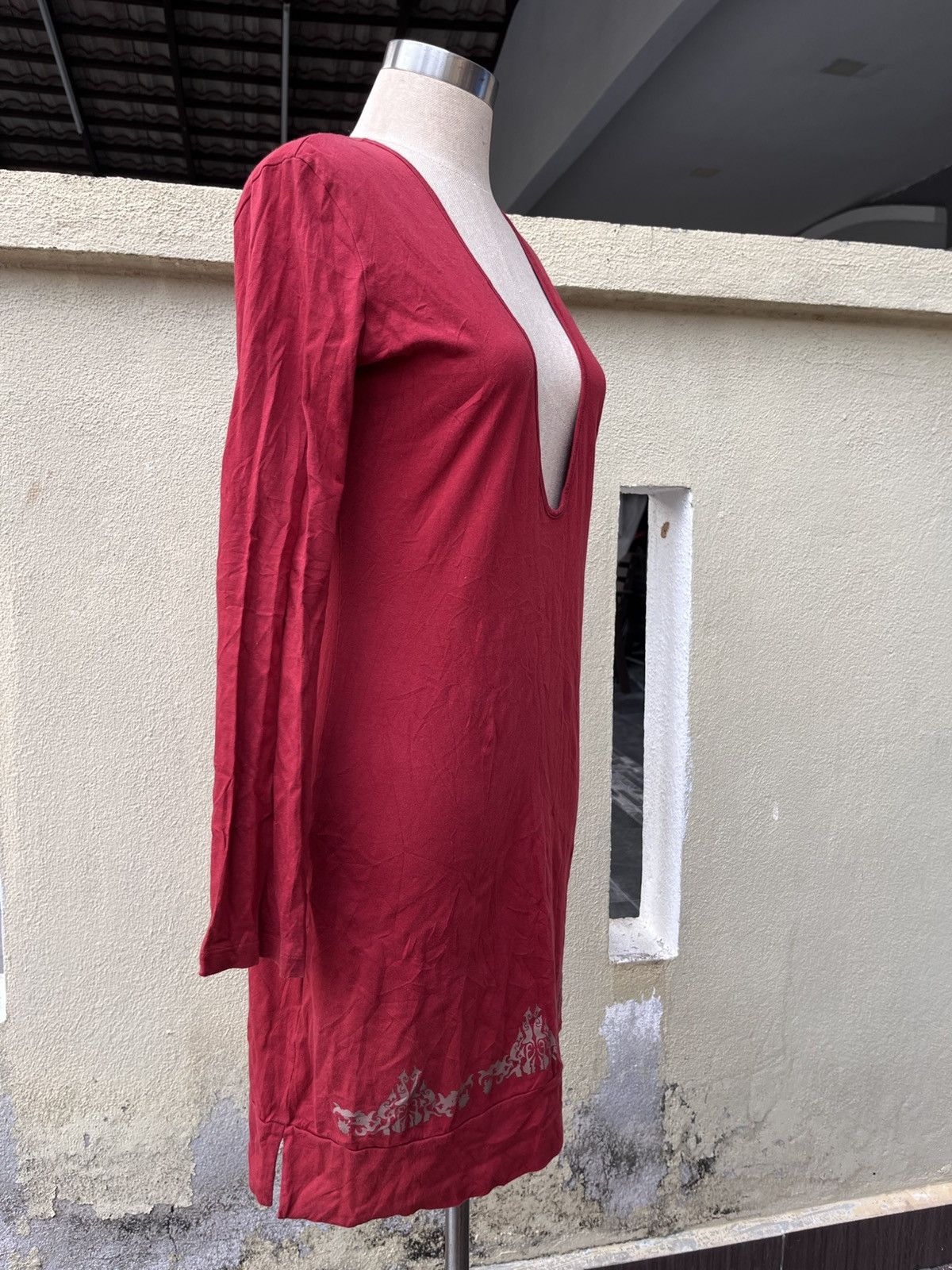 Jean Paul Gaultier Vintage jpg wide v neck midi dress Size S / US 4 / IT 40 - 6 Thumbnail