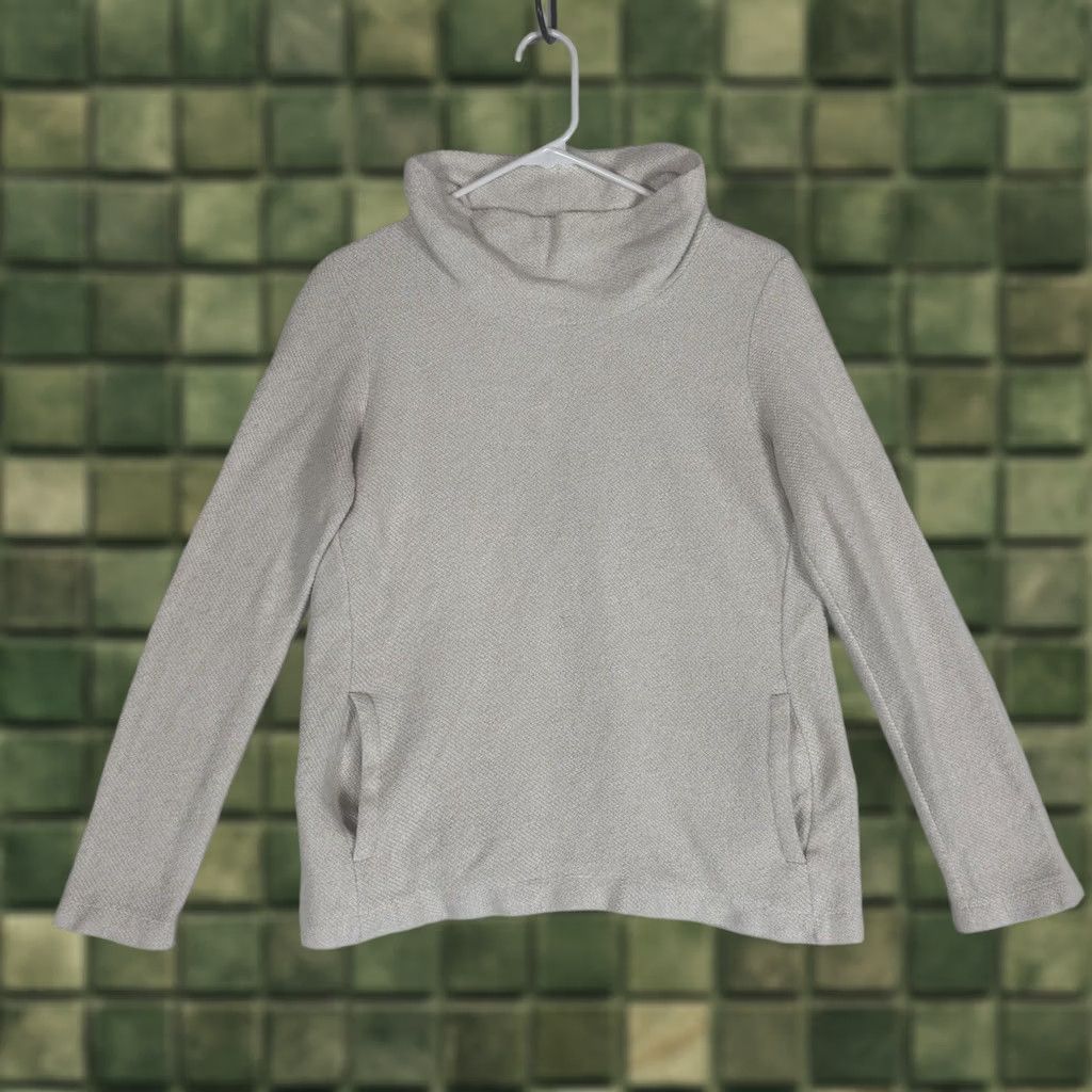 J.Crew J.Crew Mercantile Womens Long Sleeve Knit Sweater XS White Mock Neck Pullover Casual Knit Size XS / US 0-2 / IT 36-38 - 1 Thumbnail