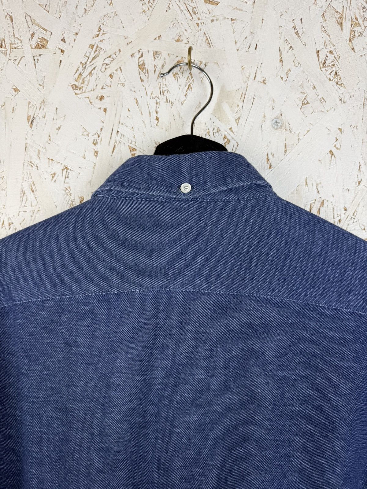 Brunello Cucinelli Brunello Cucinelli Blue Leisure Fit Cotton Long Sleeve Shirt Size US L / EU 52-54 / 3 - 5 Thumbnail