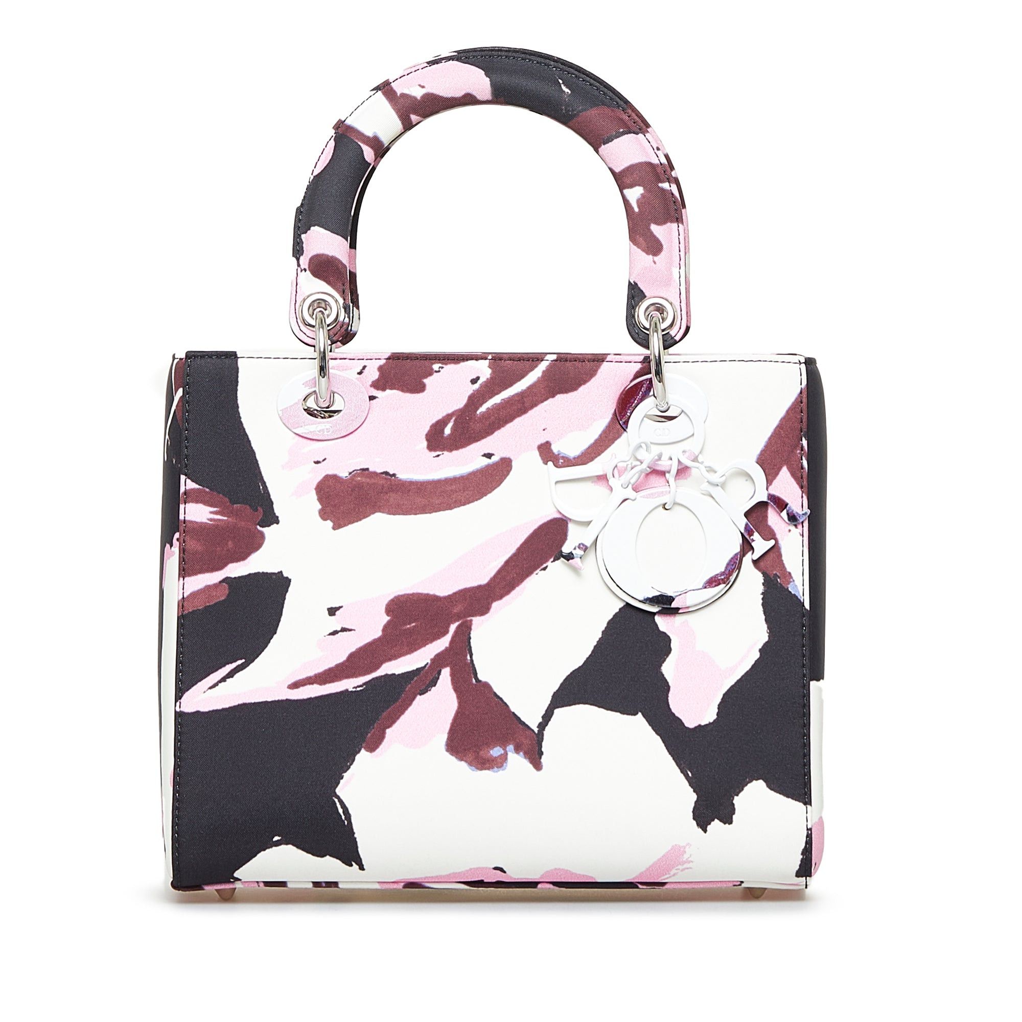 Dior Dior Medium Canvas Floral Graffiti Lady Dior White Size ONE SIZE - 1 Thumbnail