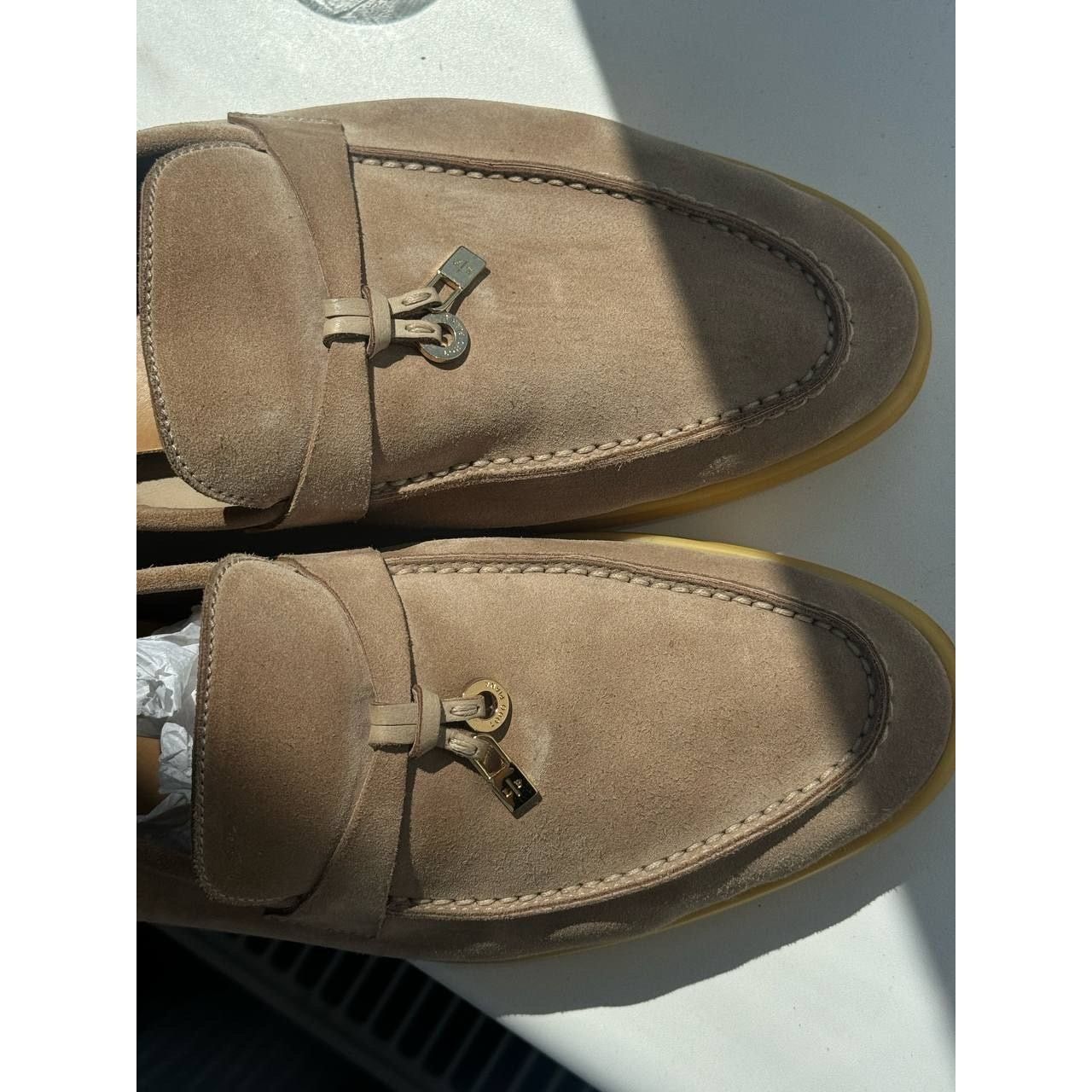 Loro Piana Loro Piana Summer Charms Walk Beige Suede Loafers Sz. 40 Size US 10 / IT 40 - 11 Thumbnail
