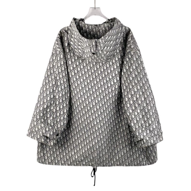 Dior Dior Gray logo jacquard full print hooded drawstring half Size US S / EU 44-46 / 1 - 2 Thumbnail