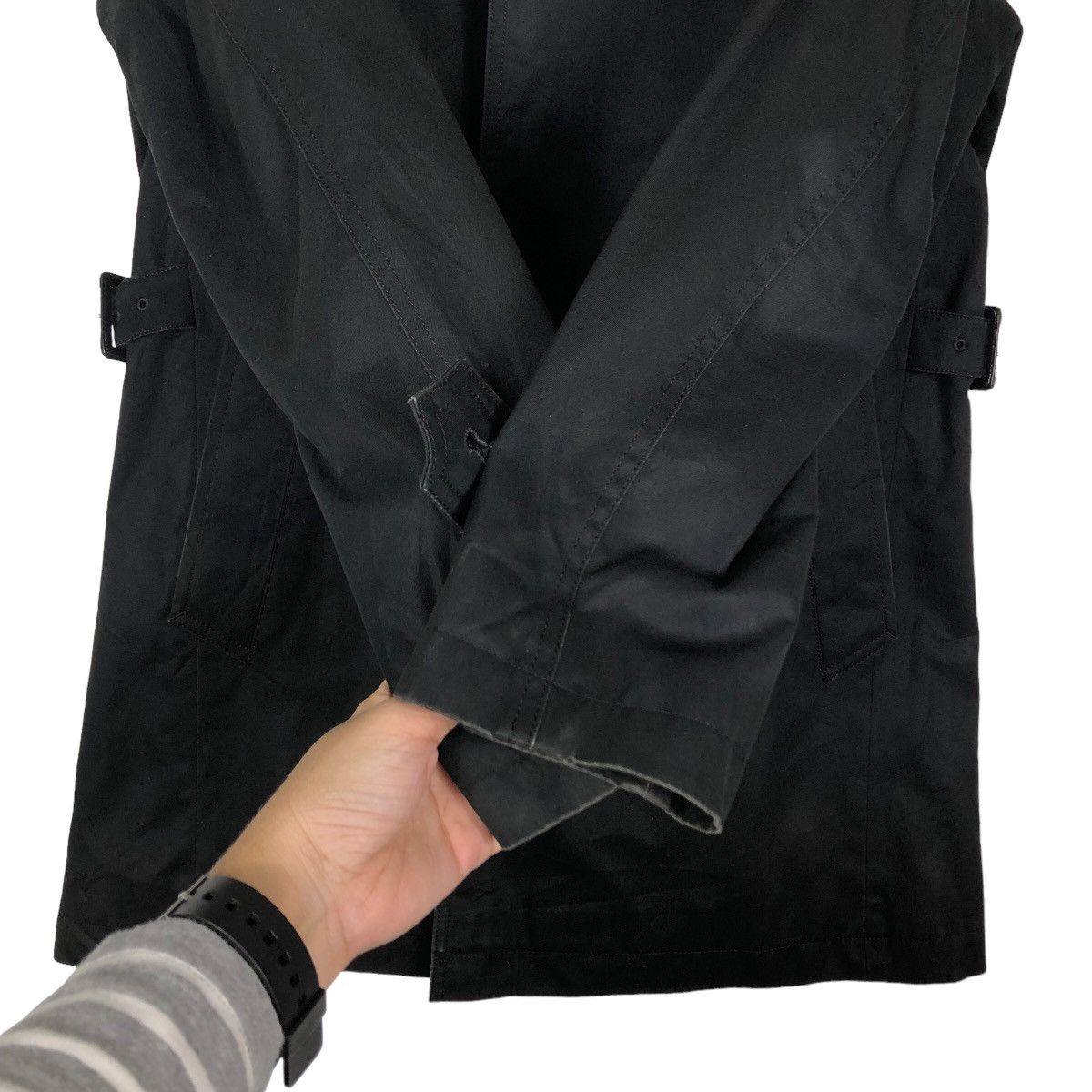 Burberry 🔥Vintage Burberry Black Label Long Jacket Nova Check Lining Size US M / EU 48-50 / 2 - 15 Thumbnail