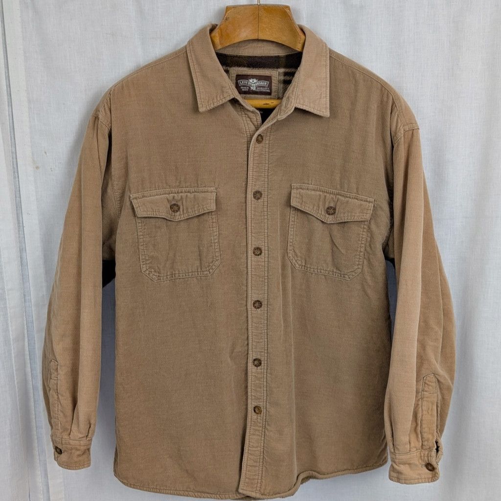 Levi's Vintage Fleece Lined Levi's Corduroy Faded Shirt XL Size US XL / EU 56 / 4 - 1 Thumbnail