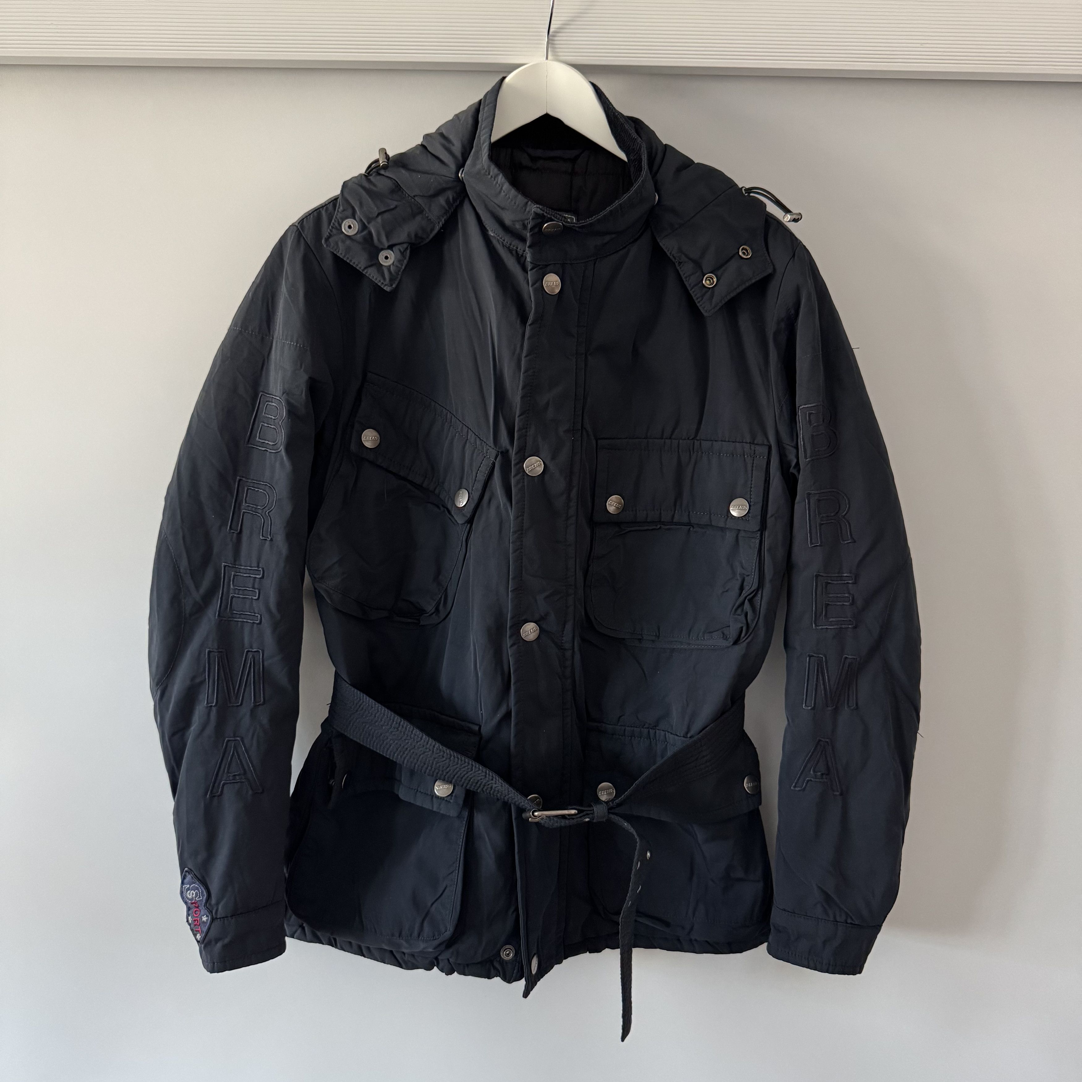 Other Men's Brema Motorcycle Navy Belted Jacket Size 48 Size US M / EU 48-50 / 2 - 1 Thumbnail