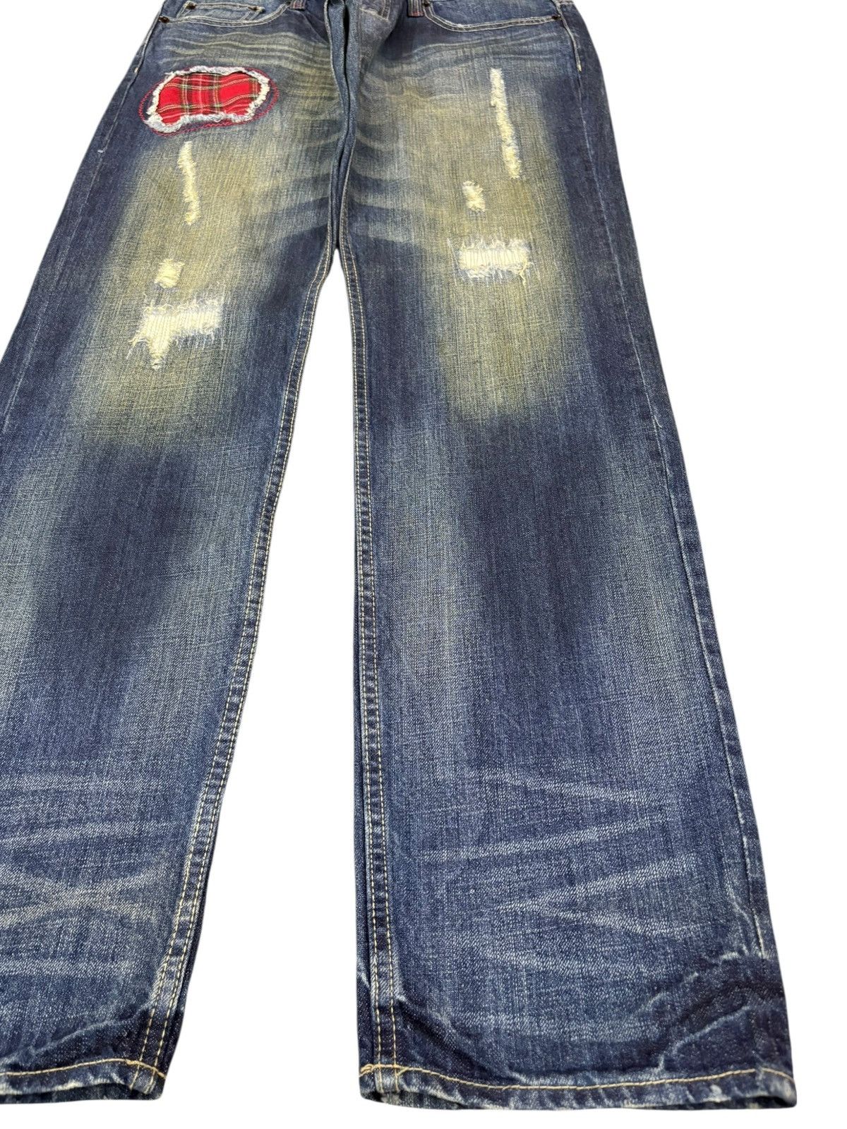 Levi's Vintage Japanese Brand Patches Rusty Wash Sashiko Style Jean Size US 32 / EU 48 - 7 Thumbnail