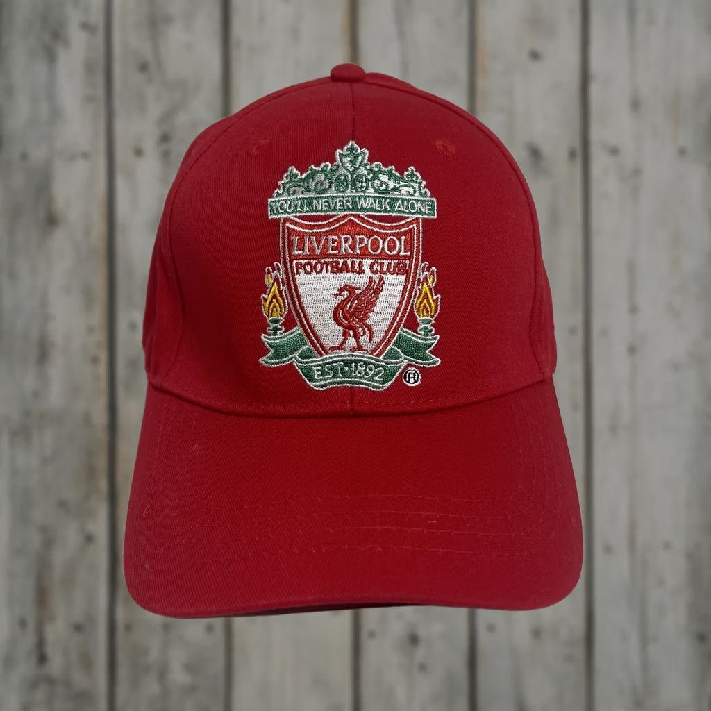 Vintage Liverpool FC Official Strapback Hat Cap You’ll Never Walk Alone LFC Men One Size Red Baseball Cap Shirt? Size ONE SIZE - 1 Thumbnail