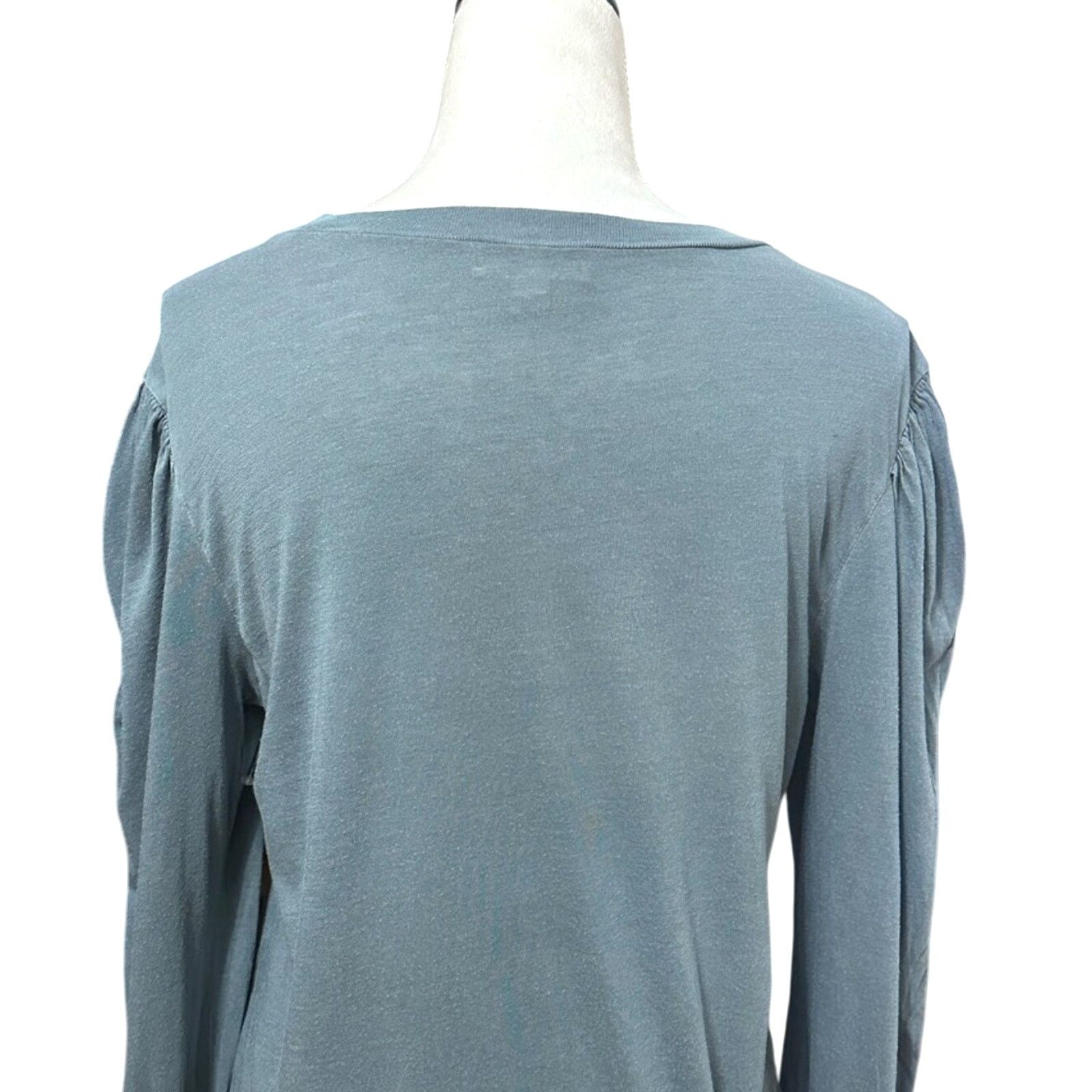 Treasure & Bond Treasure & Bond Long Sleeve Round Neck Ribbed Cuff Blue XS Size XS / US 0-2 / IT 36-38 - 5 Thumbnail