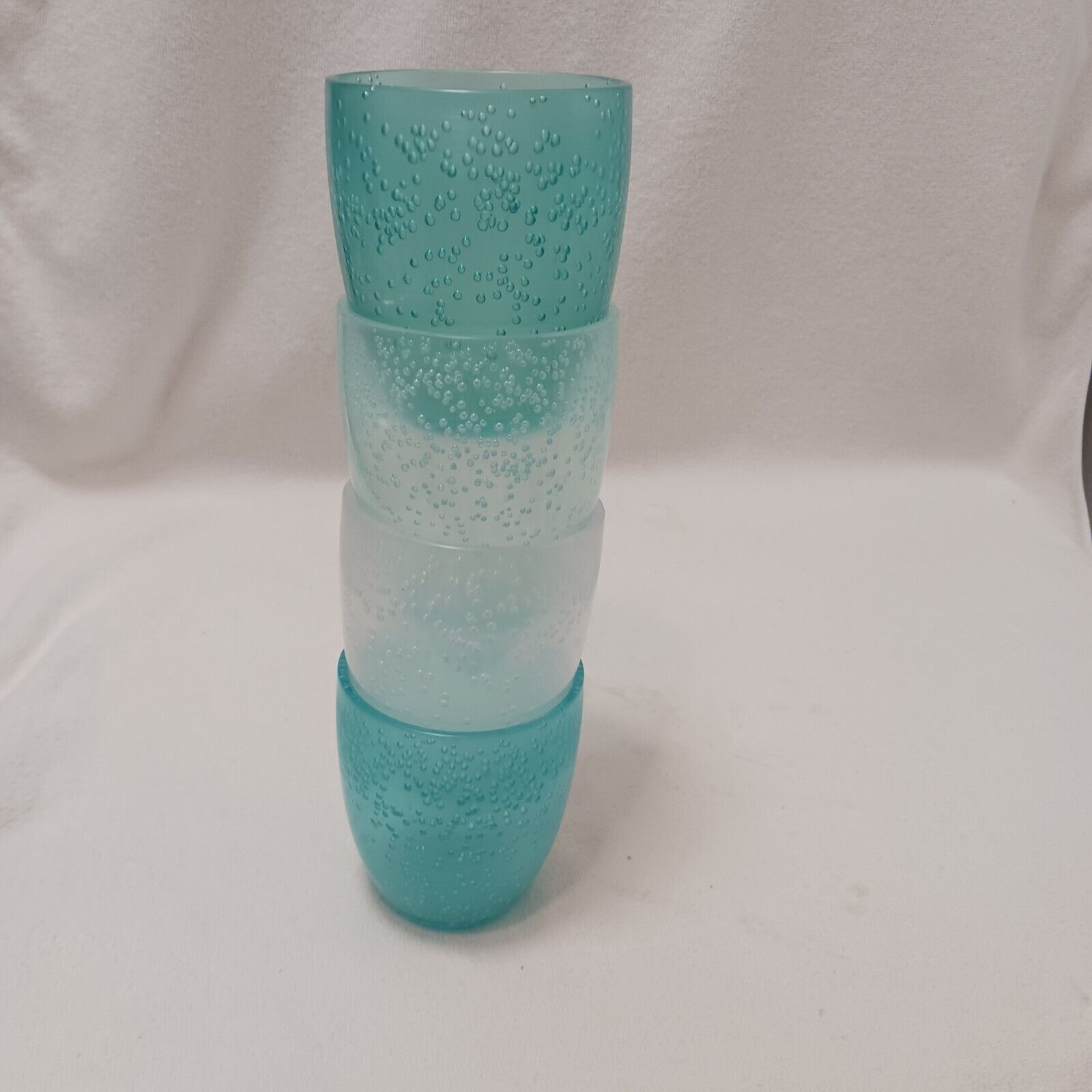 Other 4 Frosted Turquoise Drinking Tumbler BUBBLES Non-Breakable Size ONE SIZE - 5 Thumbnail