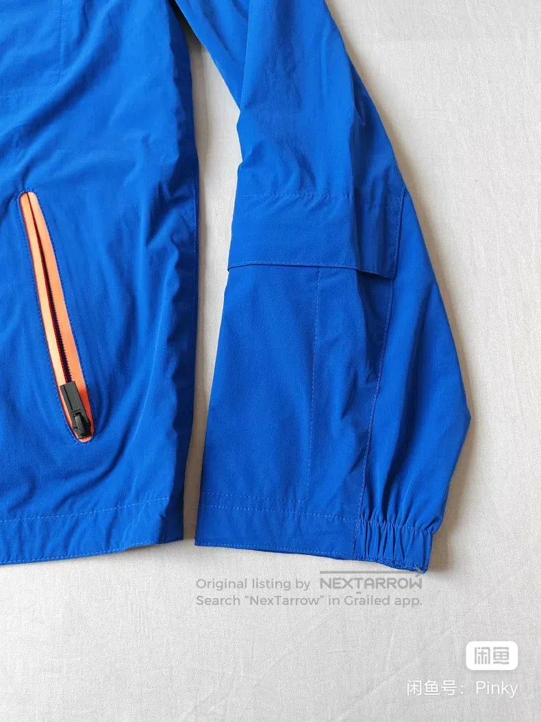 Hermes Hermes Blue Nylon Functional Windbreaker Jacket Size US L / EU 52-54 / 3 - 8 Thumbnail