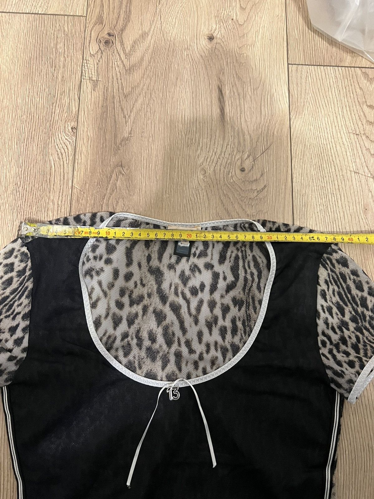 Roberto Cavalli Y2K Roberto Cavalli Sheer Leopard & Black Mesh Top Size 46 Size M / US 6-8 / IT 42-44 - 6 Thumbnail